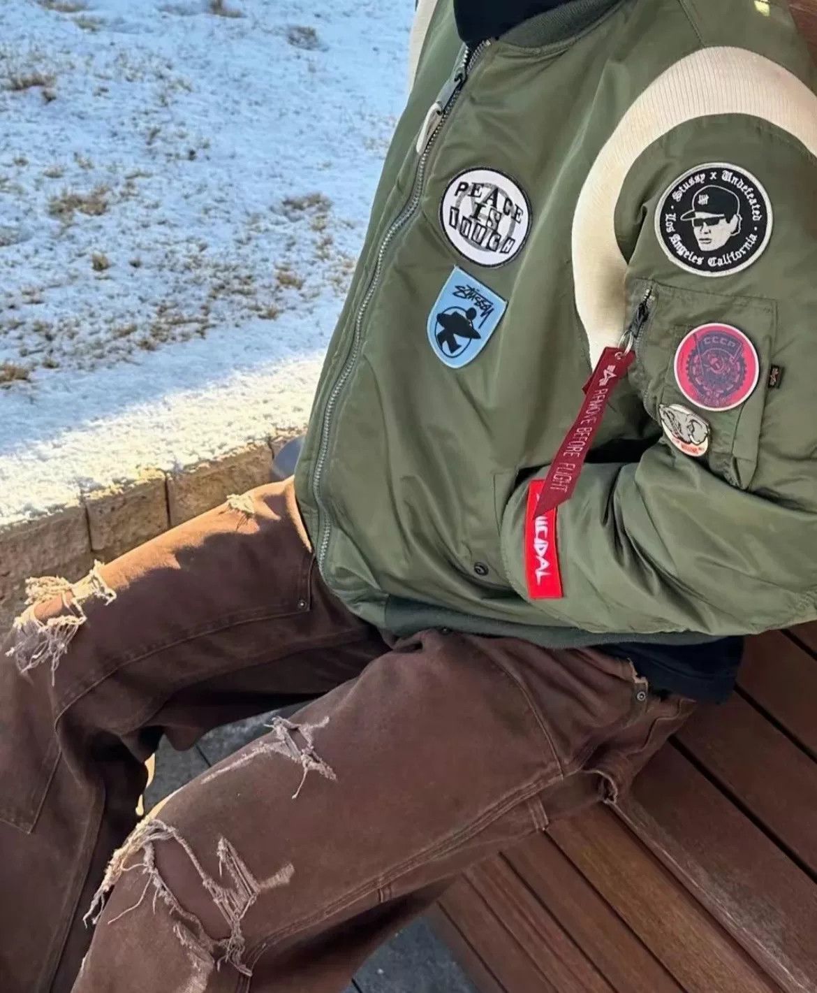 Stussy Stussy 25th Alpha Ma-1 Bomber Jacket Size US L / EU 52-54 / 3 - 8 Thumbnail