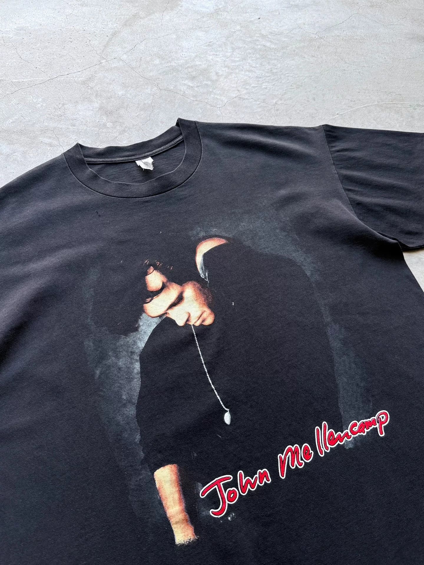 Vintage Vintage 90s John Mellencamp Concert Tee Size US XL / EU 56 / 4 - 4 Thumbnail