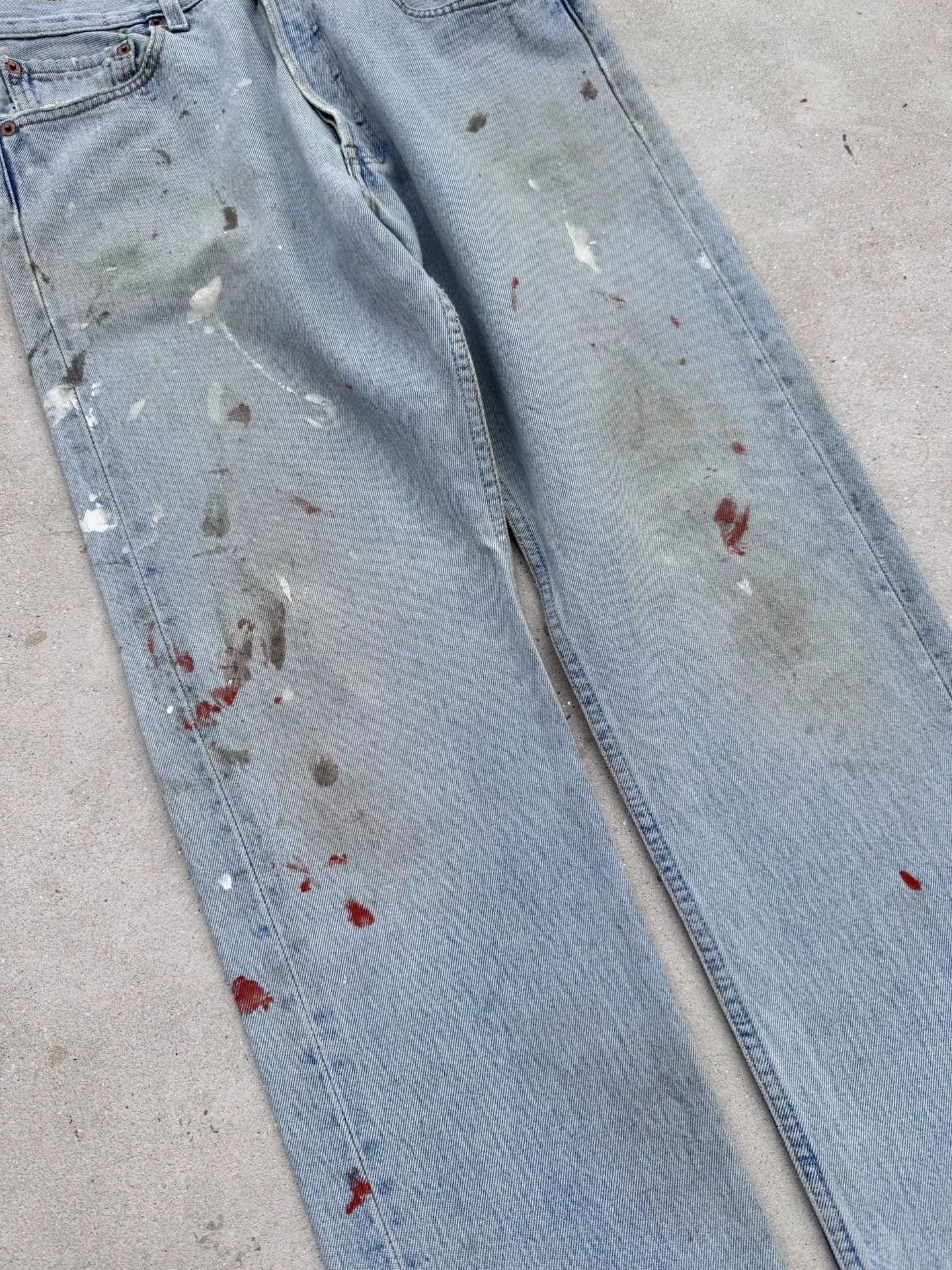 Vintage Vintage 00s Levi's 501 Straight Jeans Size 32" / US 10 / IT 46 - 2 Thumbnail