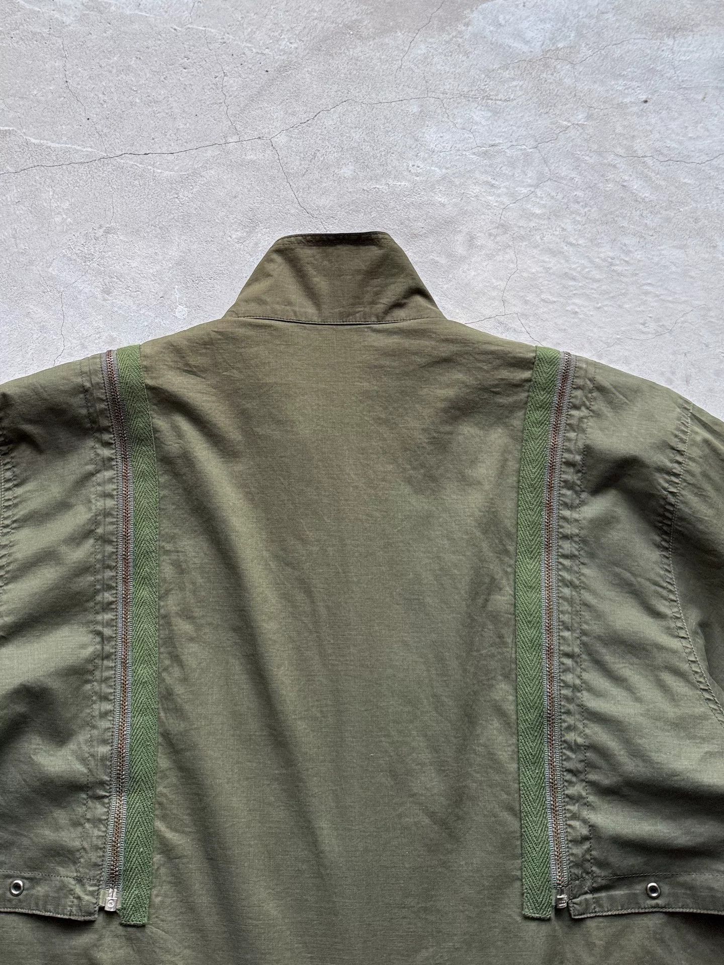 Vintage Vintage 90s Deconstructed Military Jacket Size US L / EU 52-54 / 3 - 8 Thumbnail