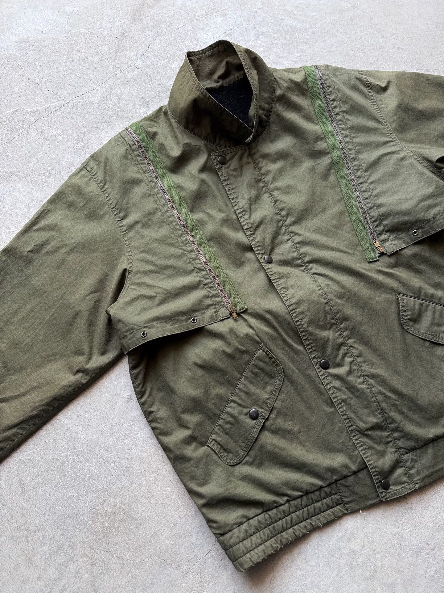 Vintage Vintage 90s Deconstructed Military Jacket Size US L / EU 52-54 / 3 - 2 Thumbnail