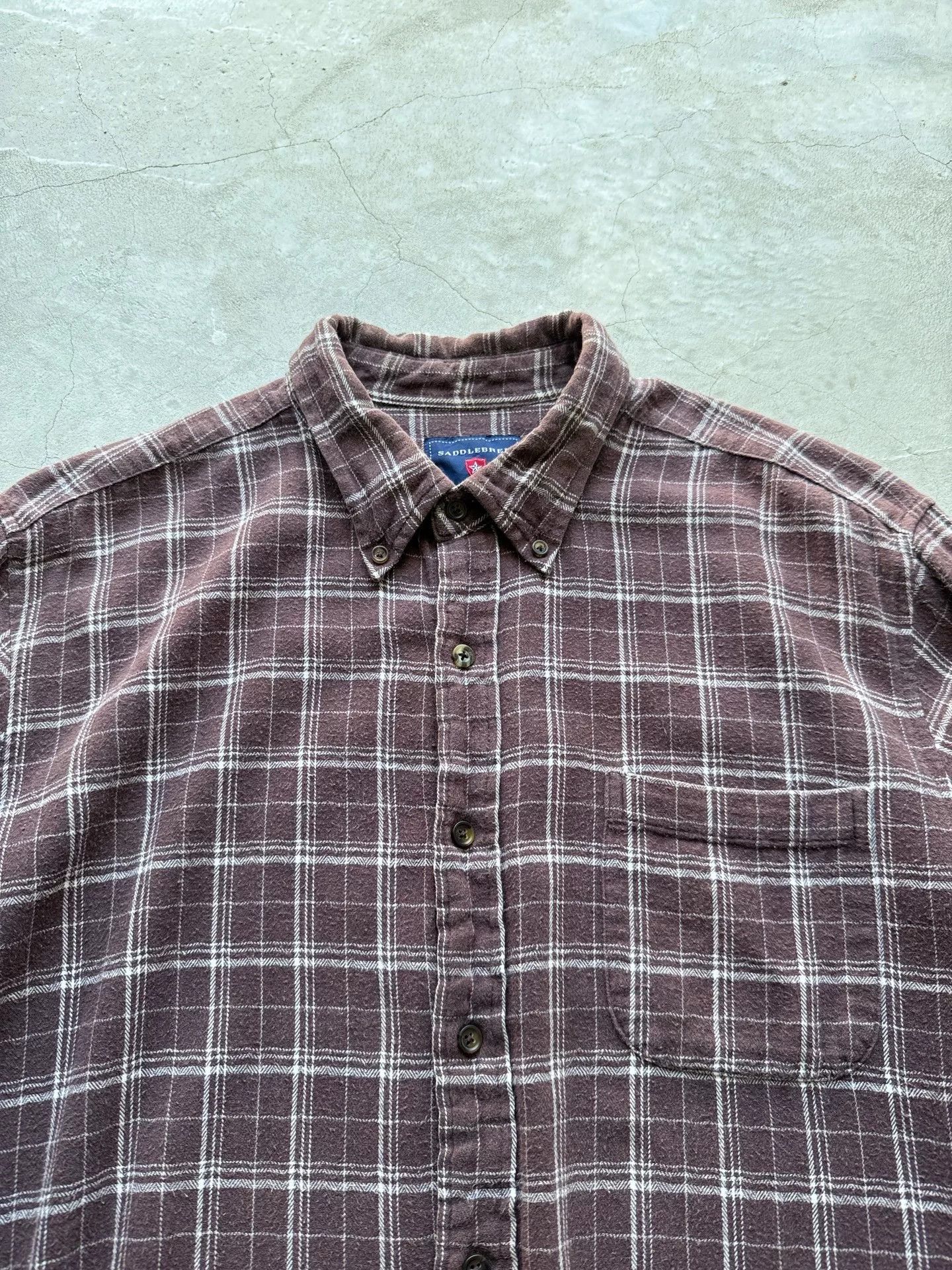 Vintage Vintage 90s Saddlebred Plaid Shirt Size US XL / EU 56 / 4 - 5 Thumbnail