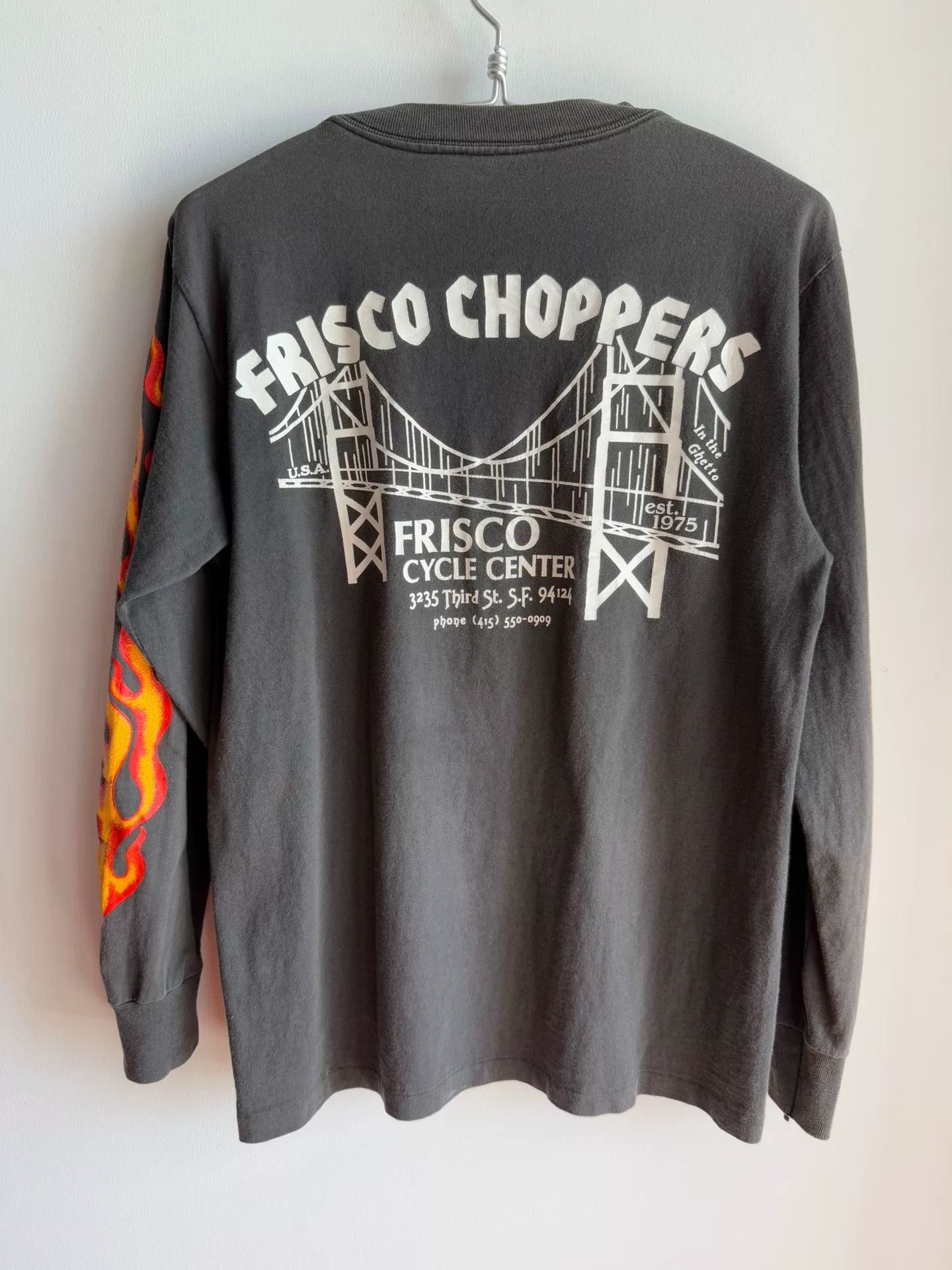 Vintage Vintage 80s Frisco Choppers Long Sleeve Tee Size US M / EU 48-50 / 2 - 9 Thumbnail