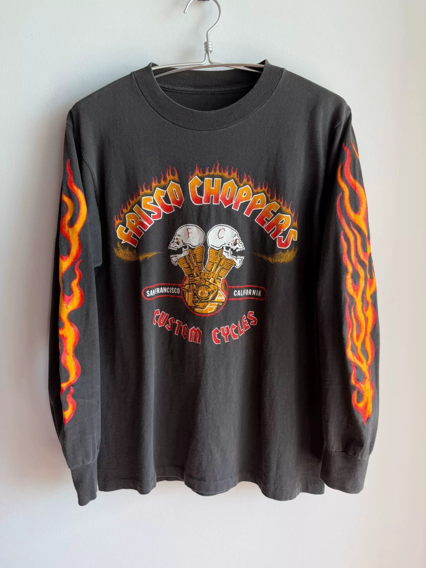 Vintage Vintage 80s Frisco Choppers Long Sleeve Tee Size US M / EU 48-50 / 2 - 8 Thumbnail