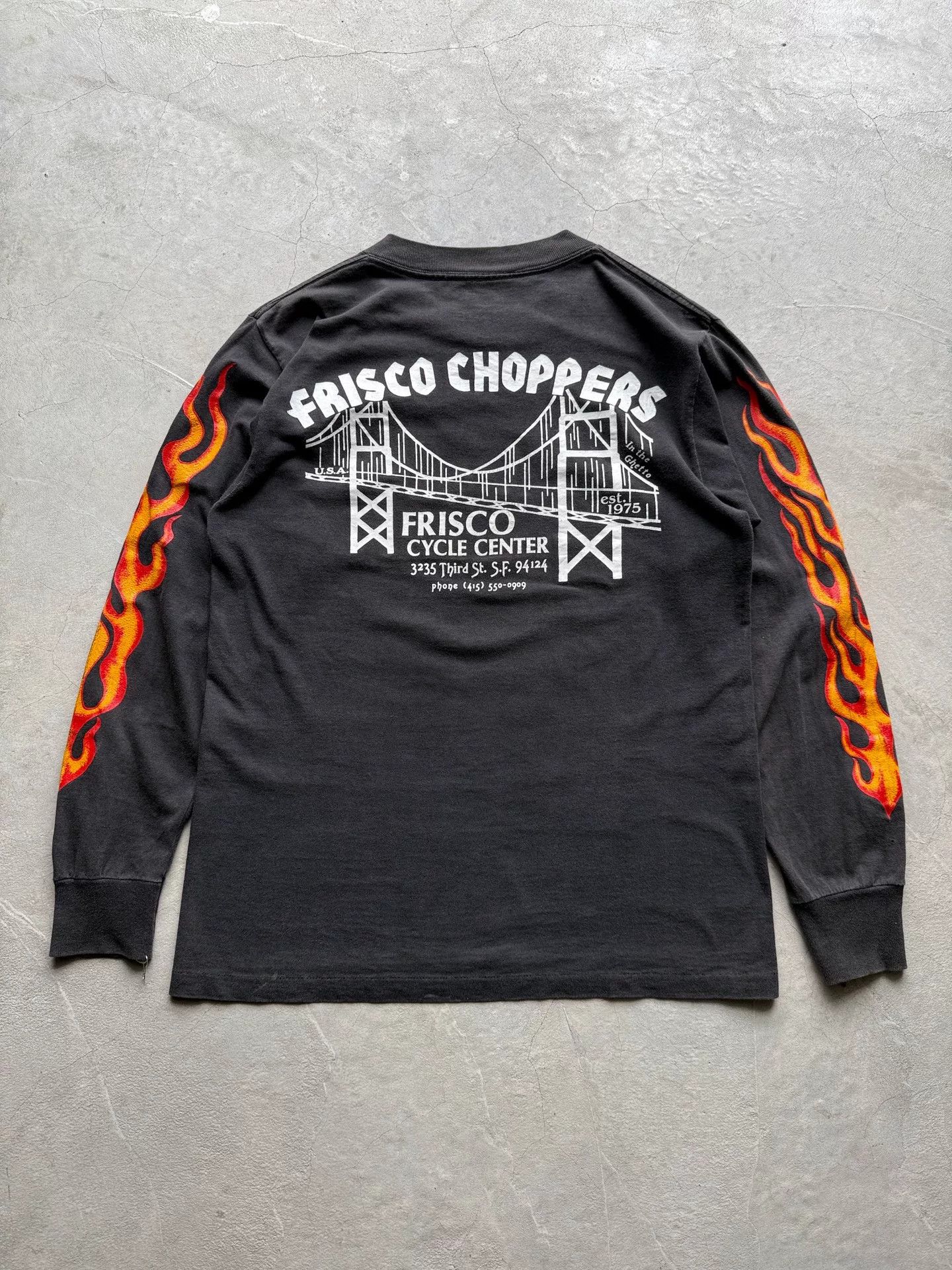 Vintage Vintage 80s Frisco Choppers Long Sleeve Tee Size US M / EU 48-50 / 2 - 6 Thumbnail
