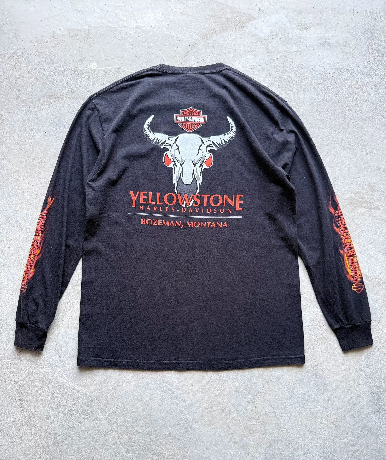 Vintage Vintage 00s Harley Davidson Yellowstone Choppers Tee Size US XL / EU 56 / 4 - 6 Thumbnail