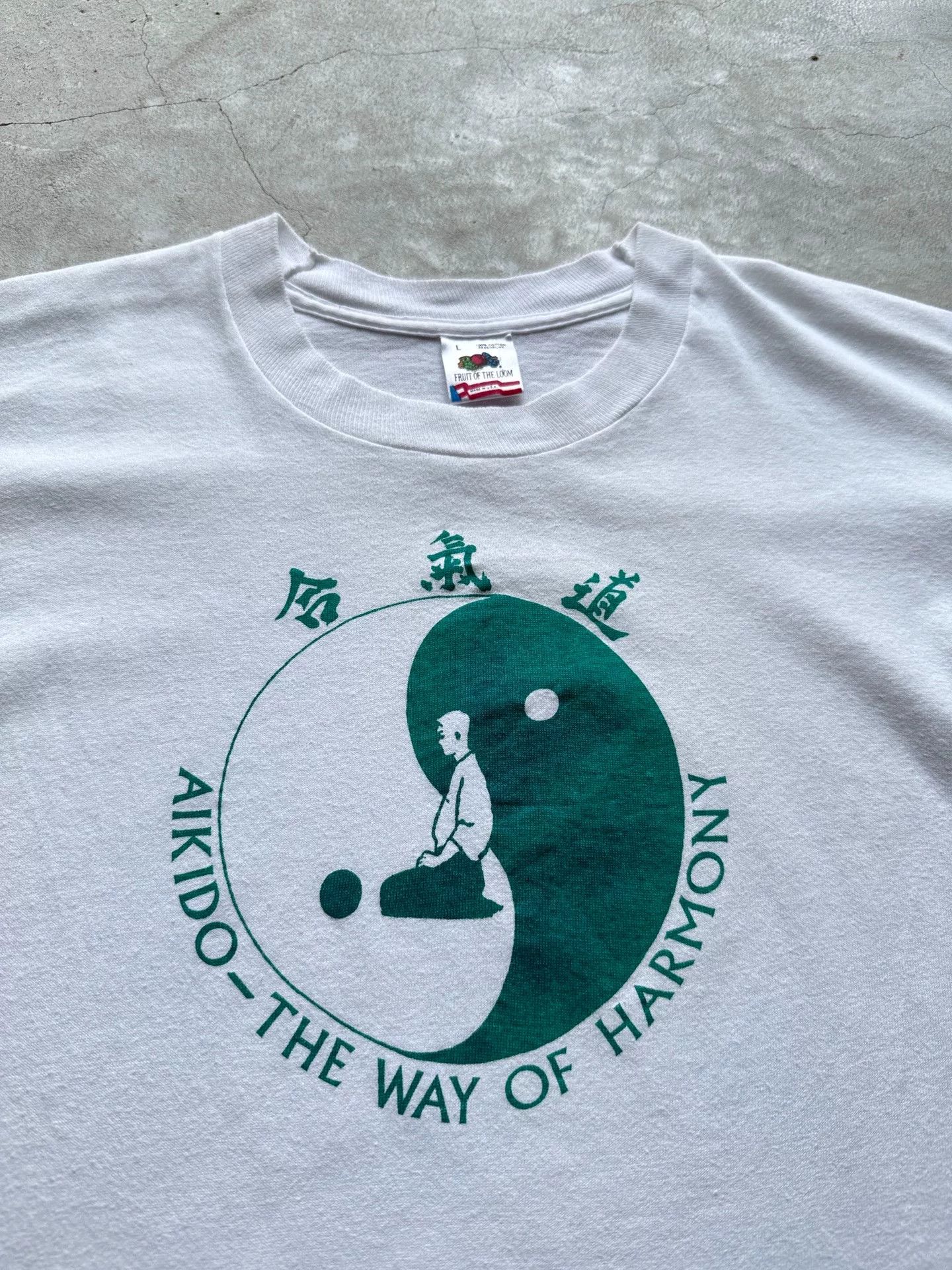 Vintage Vintage 90s Aikido Short Sleeve Tee Size US L / EU 52-54 / 3 - 4 Thumbnail