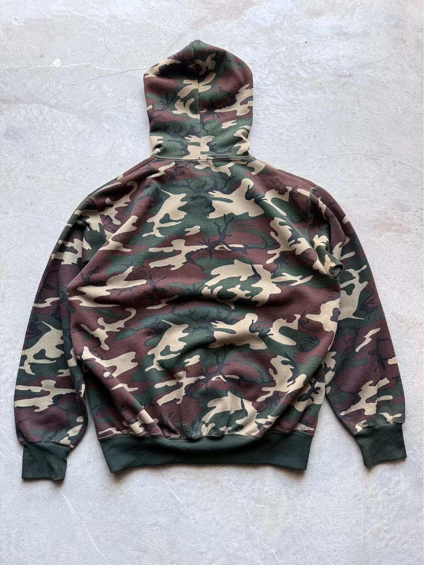 Vintage Vintage 80s Camouflage Zip Up Hoodie Size US L / EU 52-54 / 3 - 7 Thumbnail