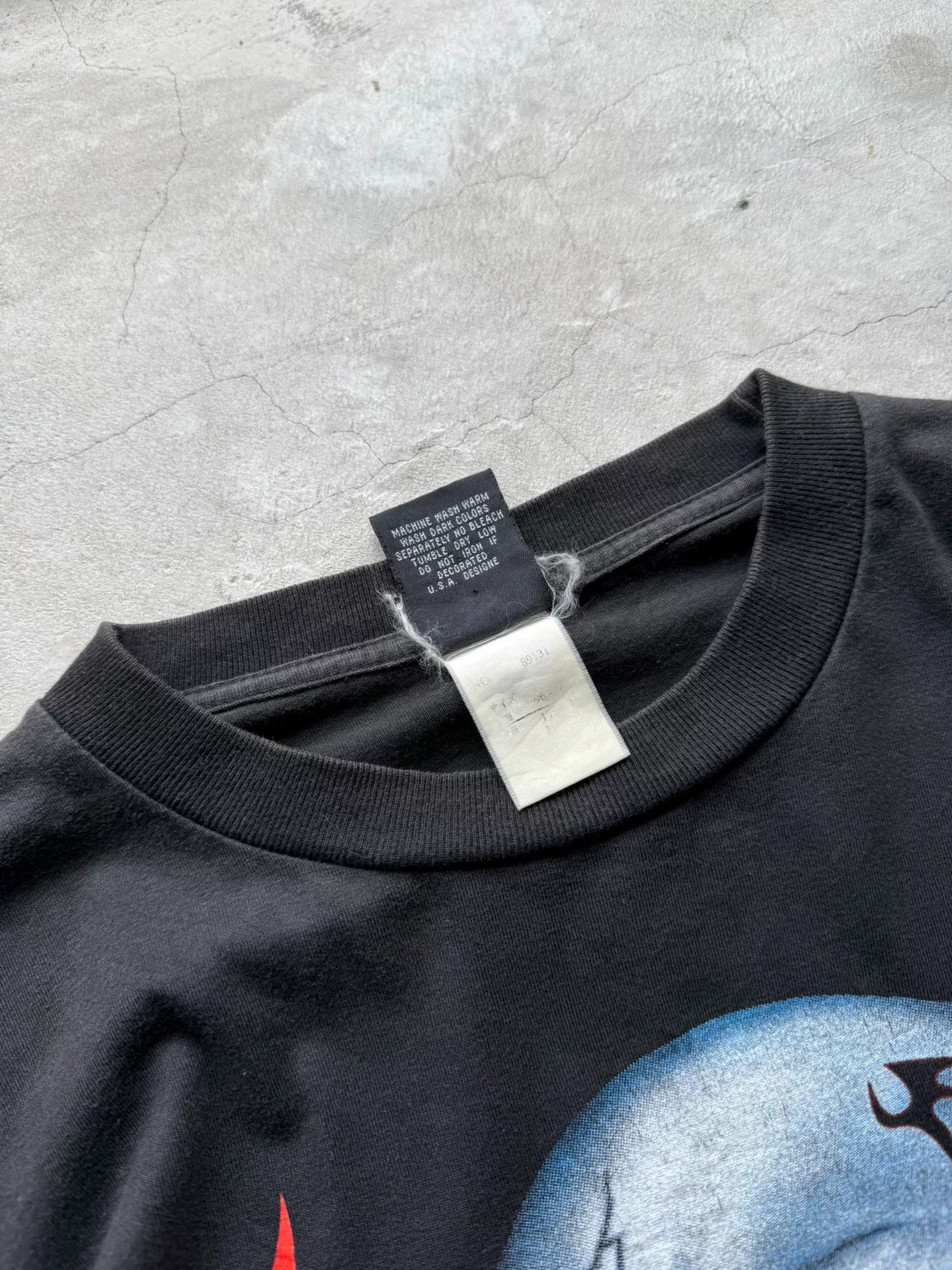 Vintage Vintage 00s Flame Skeleton Long-Sleeve Tee Size US L / EU 52-54 / 3 - 3 Thumbnail