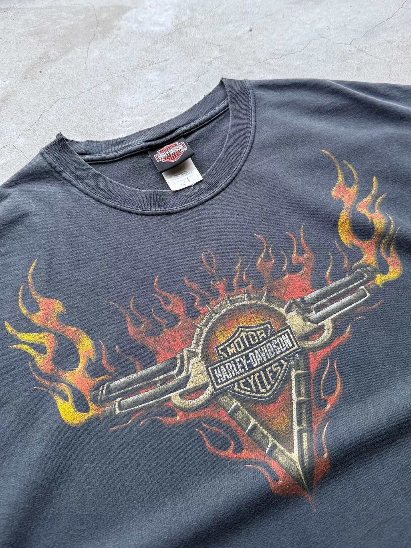 Vintage Vintage 2002 Harley Davidson Kansas Choppers Tee Size US L / EU 52-54 / 3 - 3 Thumbnail