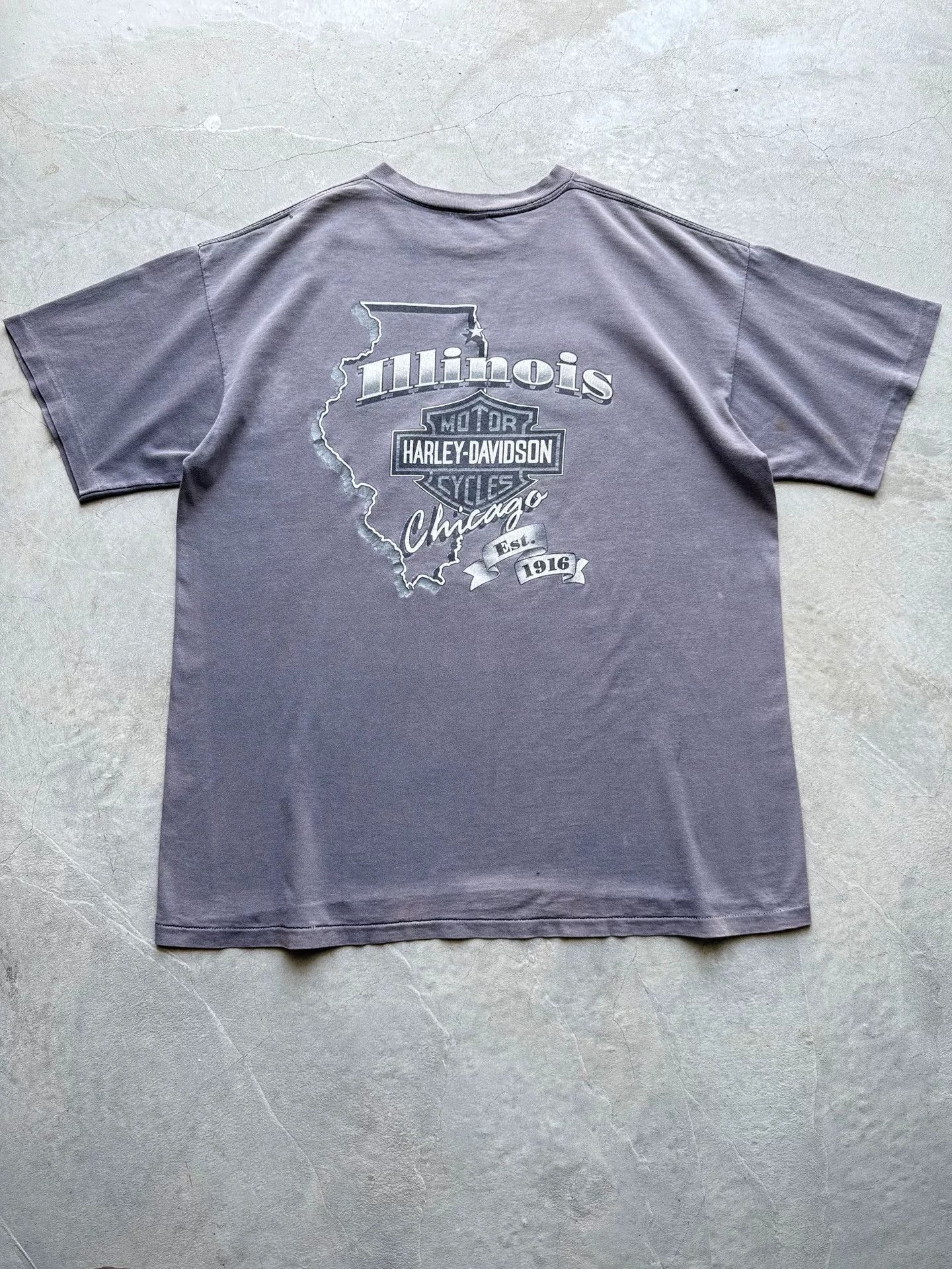 Vintage Vintage 90s Harley Davidson Choppers Tee Size US XL / EU 56 / 4 - 6 Thumbnail