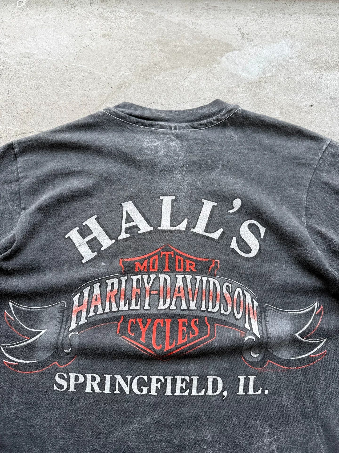 Vintage Vintage 80s Harley Davidson Springfield Tee Size US M / EU 48-50 / 2 - 8 Thumbnail