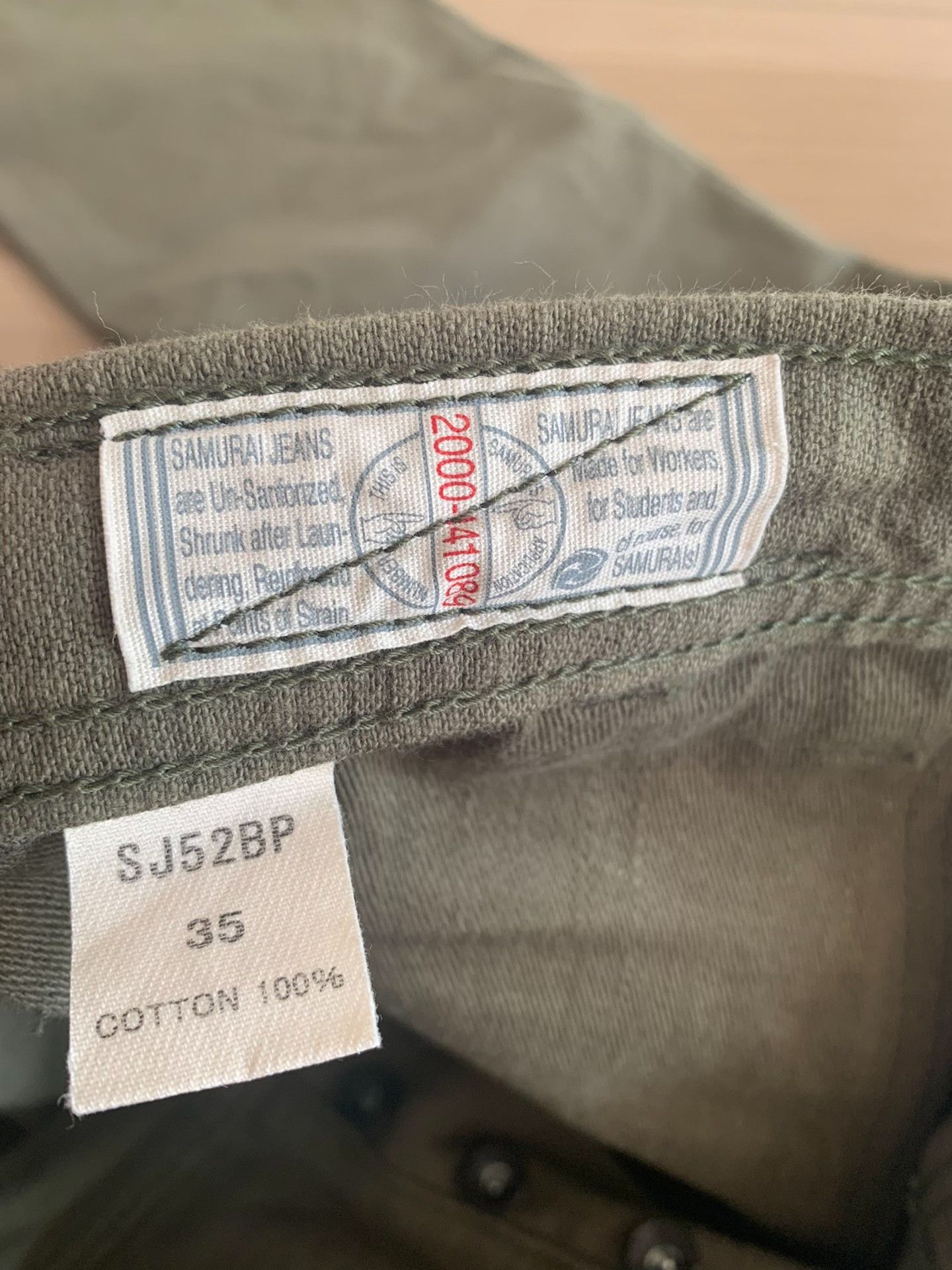 Samurai Jeans Samurai Jeans 52BPOG107 Olive Casual Pants Size US 35 - 5 Thumbnail