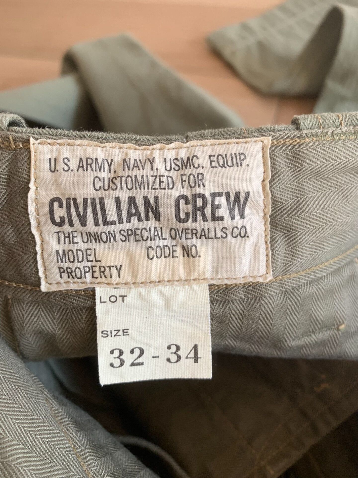 Freewheelers FREEWHEELERS Herringbone Heavyweight Military Pants Size US 32 / EU 48 - 4 Thumbnail