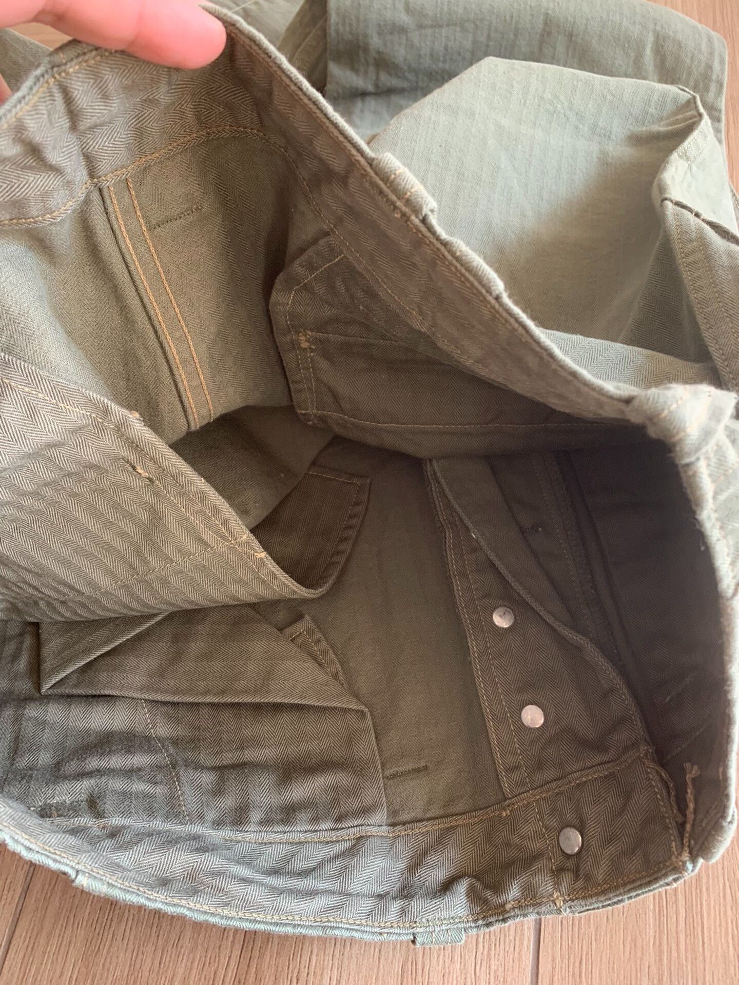 Freewheelers FREEWHEELERS Herringbone Heavyweight Military Pants Size US 32 / EU 48 - 3 Thumbnail