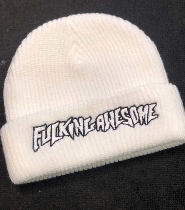 Fucking Awesome Fucking Awesome Outline Logo Beanie | Grailed