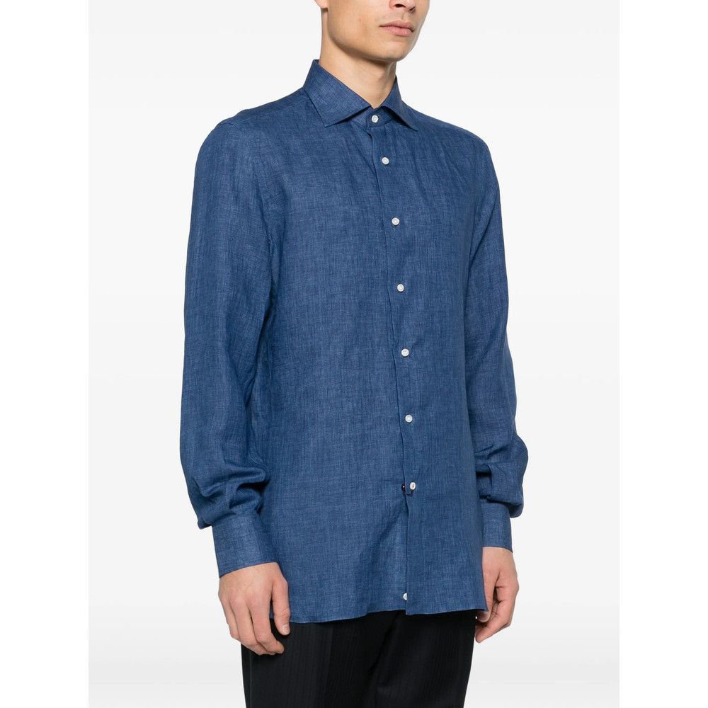 Isaia Isaia BLUE Shirts Size US M / EU 48-50 / 2 - 3 Thumbnail