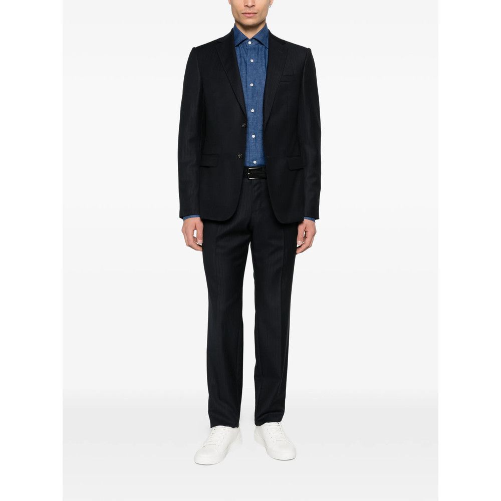 Isaia Isaia BLUE Shirts Size US L / EU 52-54 / 3 - 5 Thumbnail