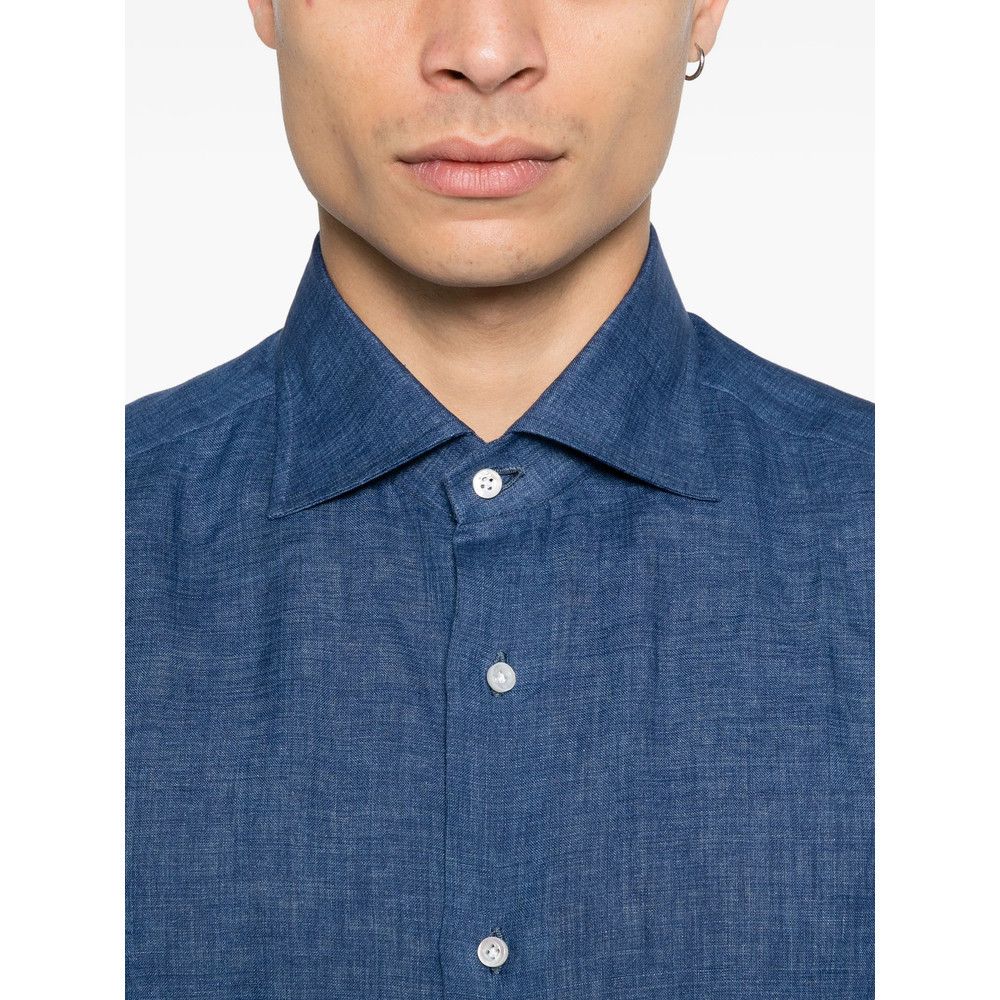 Isaia Isaia BLUE Shirts Size US L / EU 52-54 / 3 - 4 Thumbnail