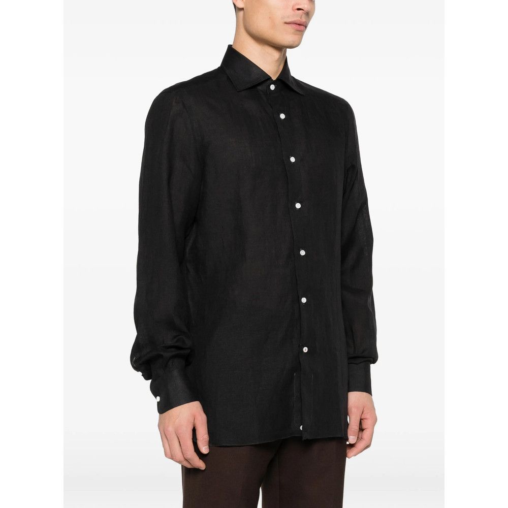 Isaia Isaia BLACK Shirts Size US L / EU 52-54 / 3 - 3 Thumbnail