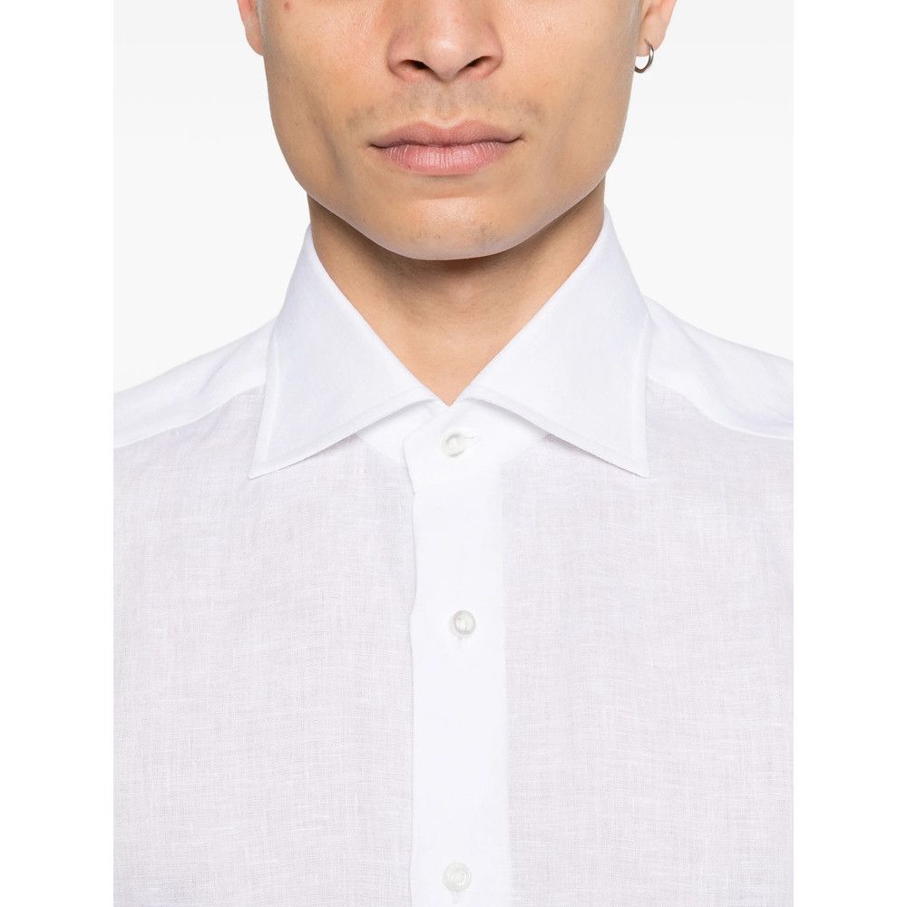 Isaia Isaia WHITE Shirts Size US M / EU 48-50 / 2 - 2 Thumbnail