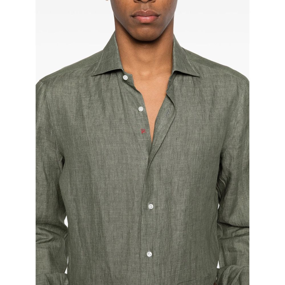 Isaia Isaia GREEN Shirts Size US L / EU 52-54 / 3 - 2 Thumbnail