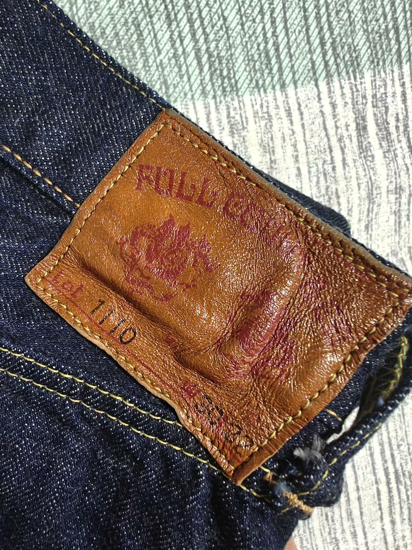 Full Count & Co. FULL COUNT 1110 Mid-High Waist Relaxed Taper Jeans Size US 30 / EU 46 - 6 Thumbnail