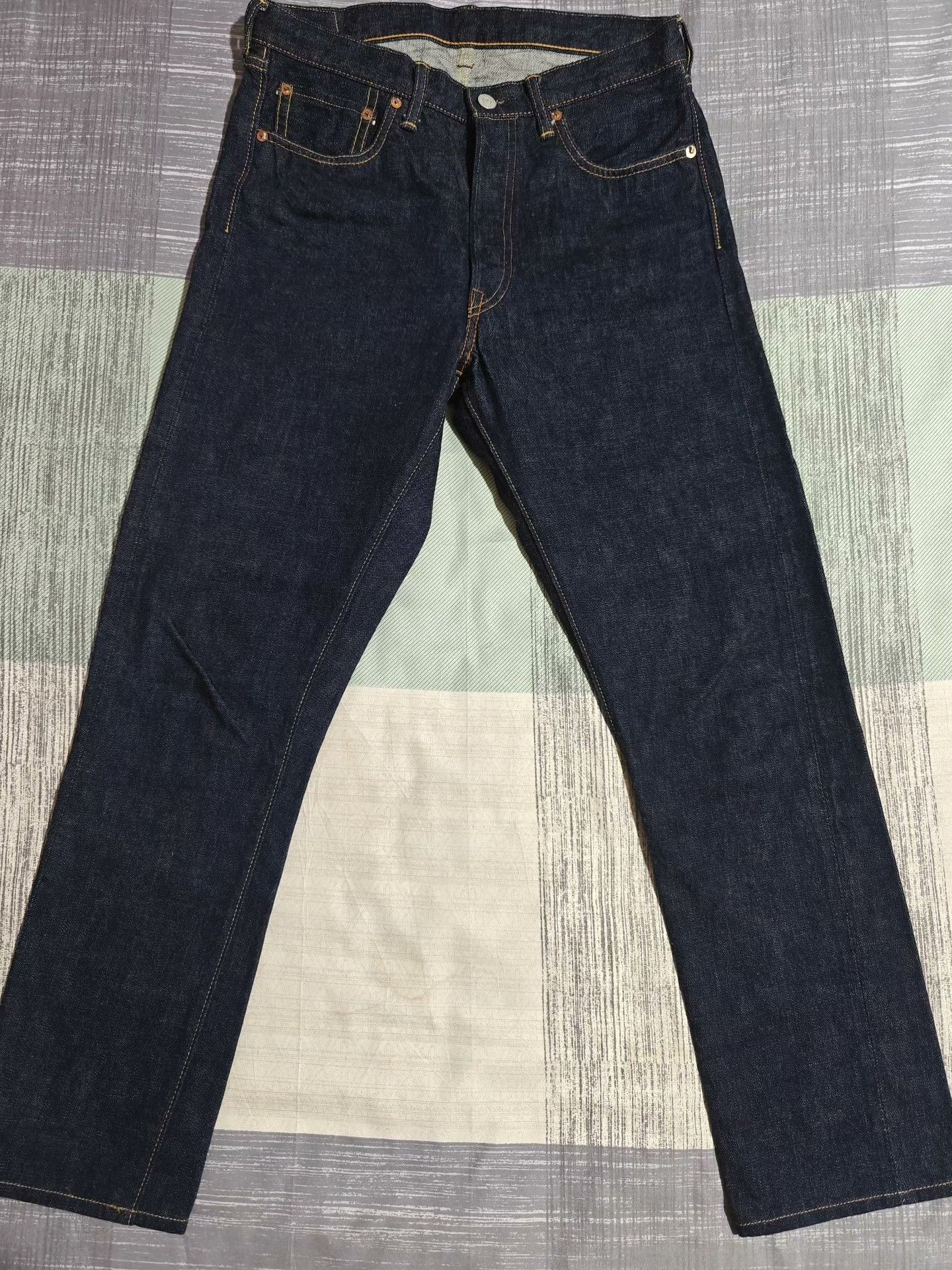 Full Count & Co. FULL COUNT 1110 Mid-High Waist Relaxed Taper Jeans Size US 30 / EU 46 - 2 Thumbnail