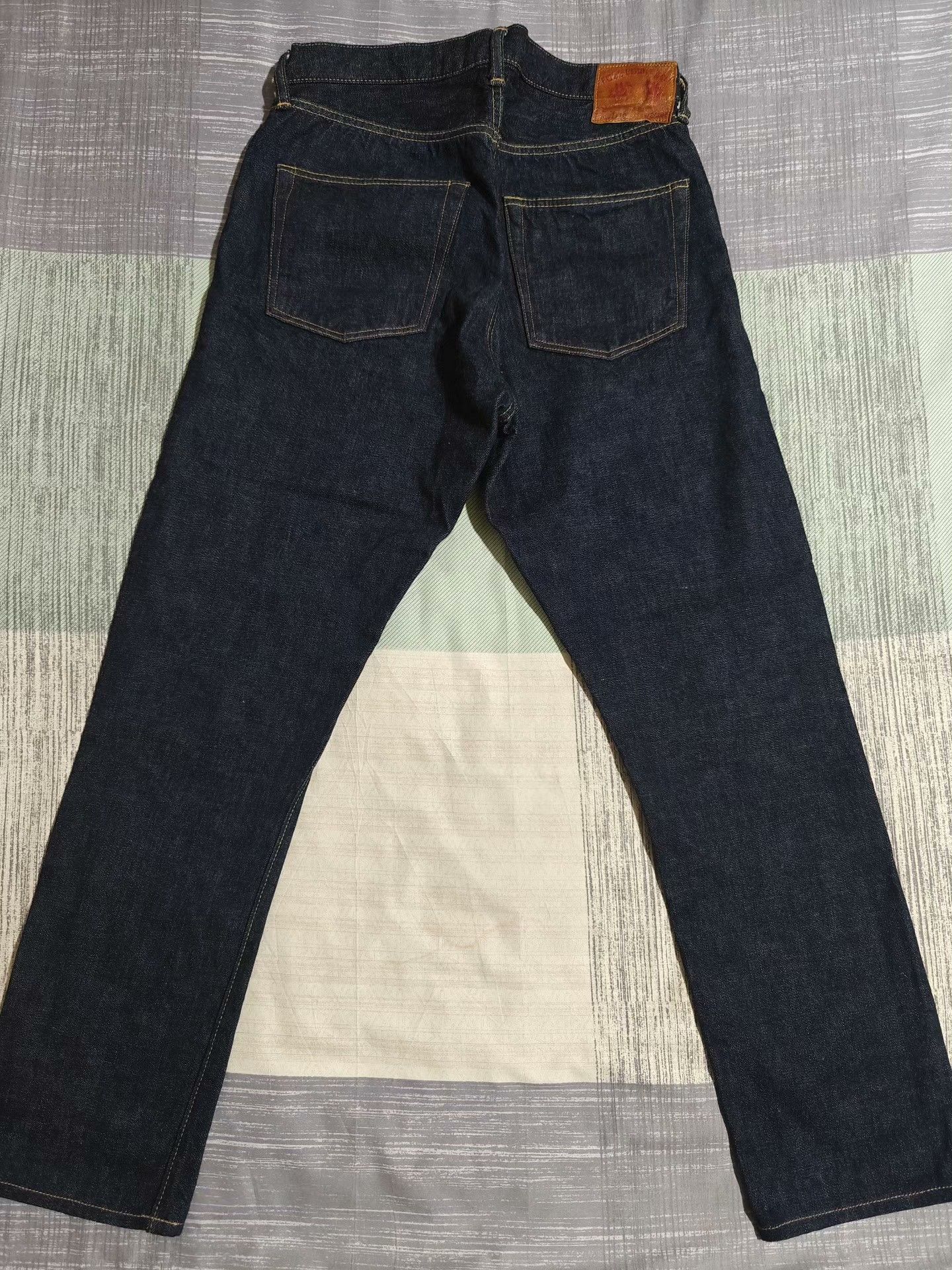 Full Count & Co. FULL COUNT 1110 Mid-High Waist Relaxed Taper Jeans Size US 30 / EU 46 - 3 Thumbnail