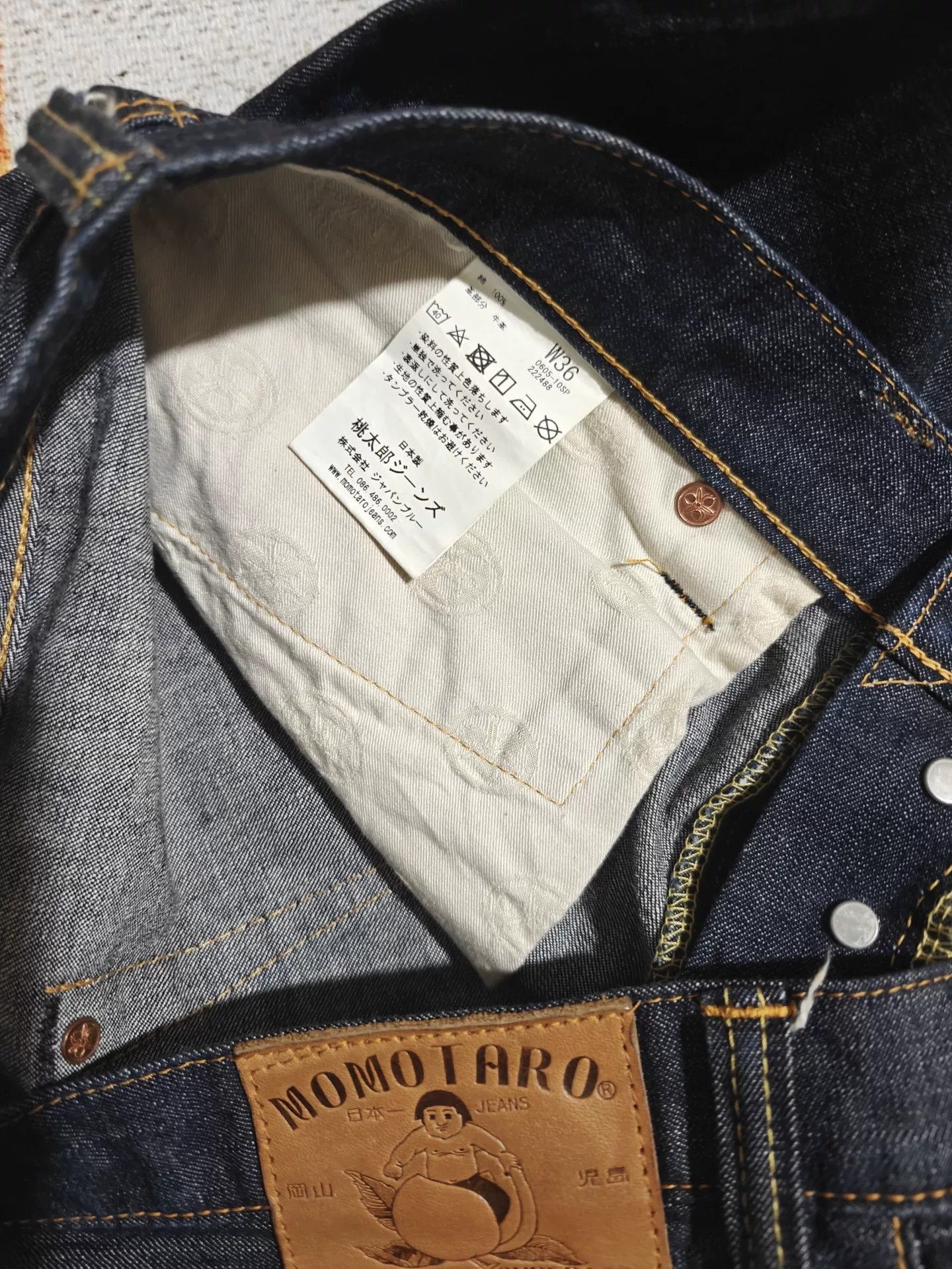 Momotaro Jeans MOMOTARO JEANS 0605 10oz Raw Denim Size US 36 / EU 52 - 8 Thumbnail