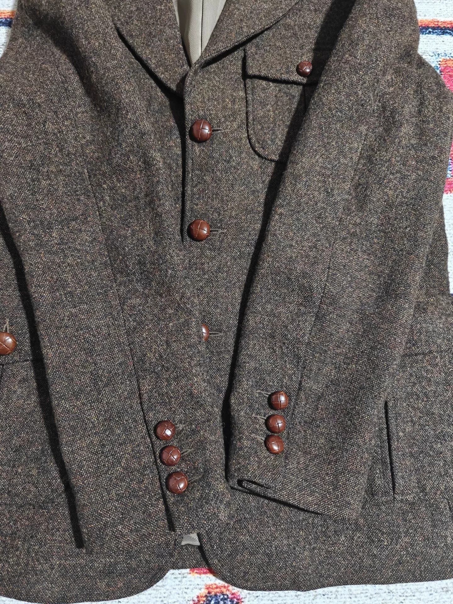 RRL Ralph Lauren American Vintage Tweed Hunting Wool Jacket Size US M / EU 48-50 / 2 - 4 Thumbnail