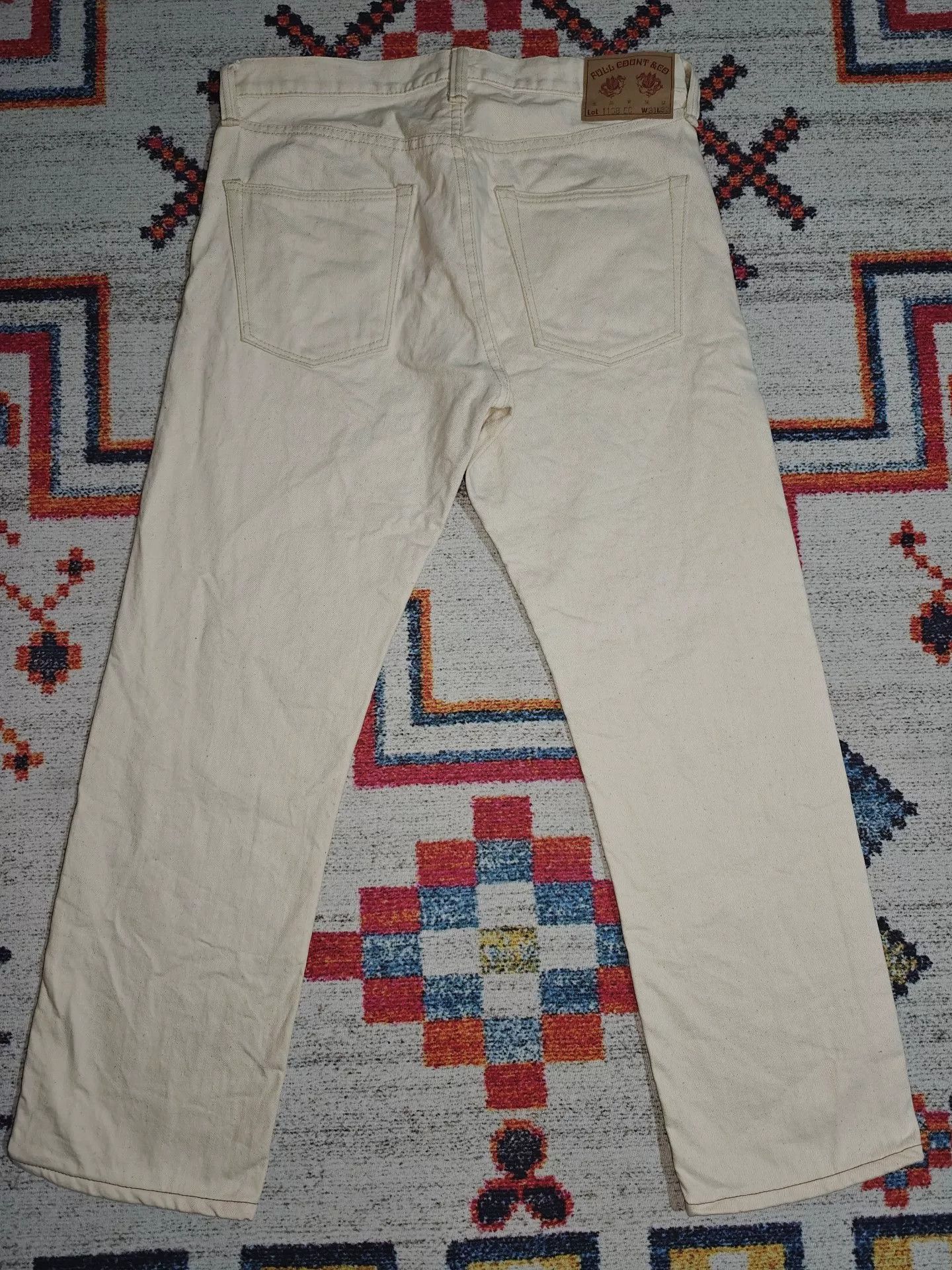 Full Count & Co. Fullcount 1108EC Slim Straight Red Selvedge Jeans Size US 31 - 5 Thumbnail