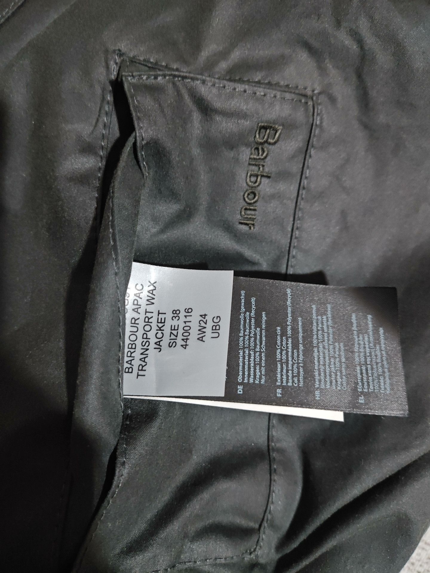 Barbour Barbour OS Transport APAC Wax Jacket Size US M / EU 48-50 / 2 - 6 Thumbnail
