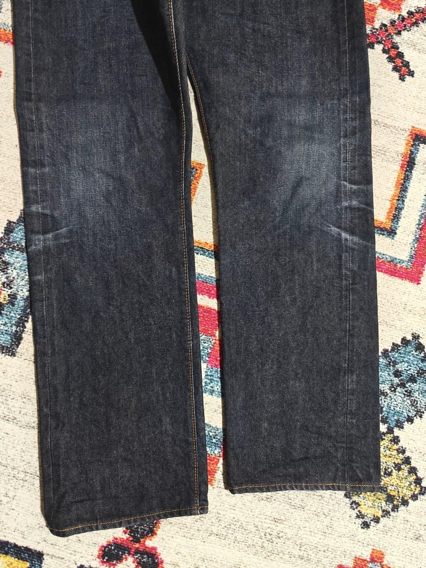 RESOLUTE RESOLUTE 710 Retro Slim Straight Raw Denim Jeans Size US 34 / EU 50 - 5 Thumbnail