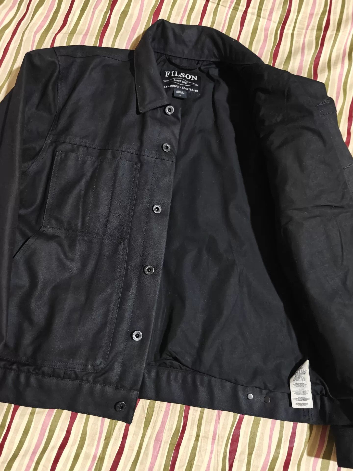 Filson Filson Cruiser Short Waxed Canvas Jacket Size US L / EU 52-54 / 3 - 3 Thumbnail