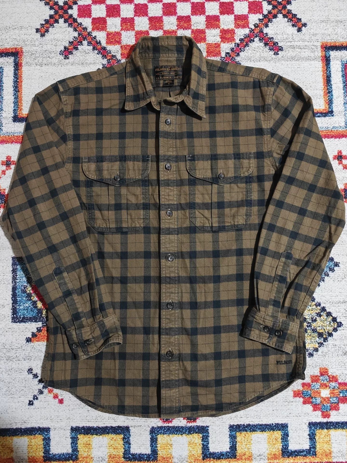 Filson Filson Alaska Guide 8oz Flannel Cotton Shirt Size US S / EU 44-46 / 1 - 2 Thumbnail