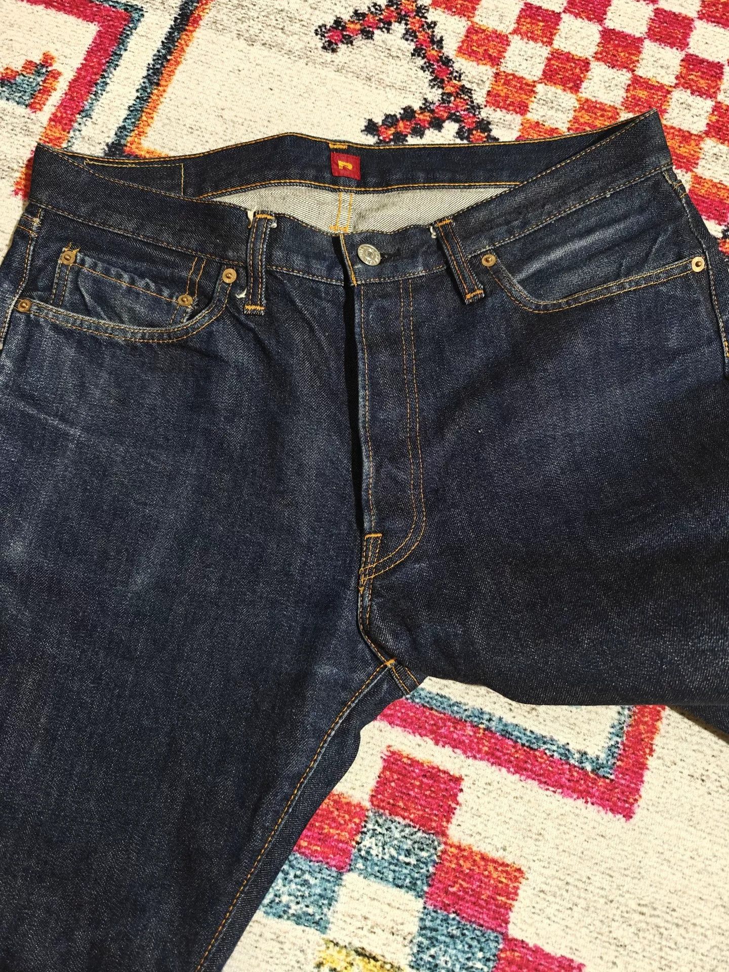 RESOLUTE RESOLUTE 710 Retro Slim Straight Raw Jeans Size US 36 / EU 52 - 3 Thumbnail