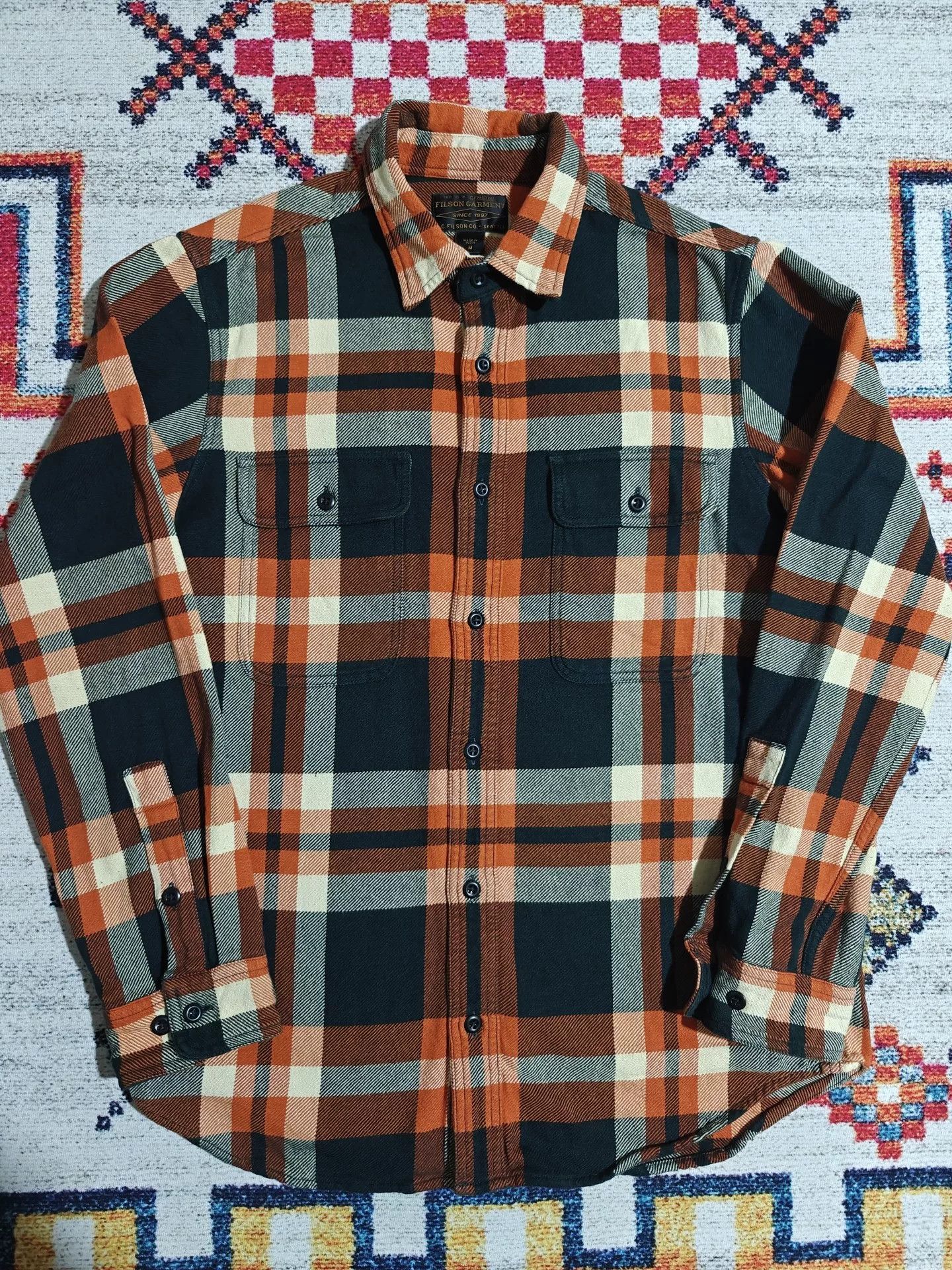 Filson Filson Vintage Workwear Plaid Men's Shirt Size US M / EU 48-50 / 2 - 2 Thumbnail