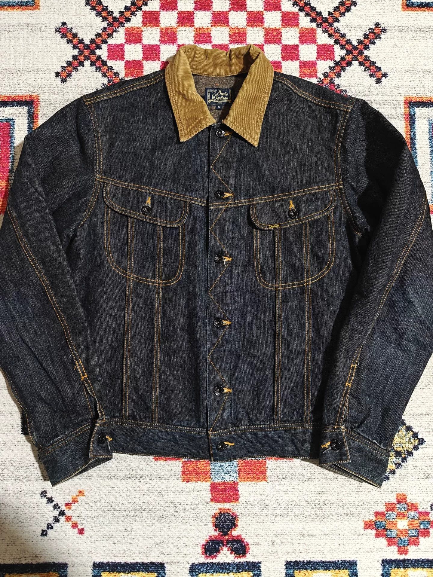 Studio D'Artisan STUDIO D'ARTISAN D4187 Raw Denim Jacket Size US XS / EU 42 / 0 - 2 Thumbnail