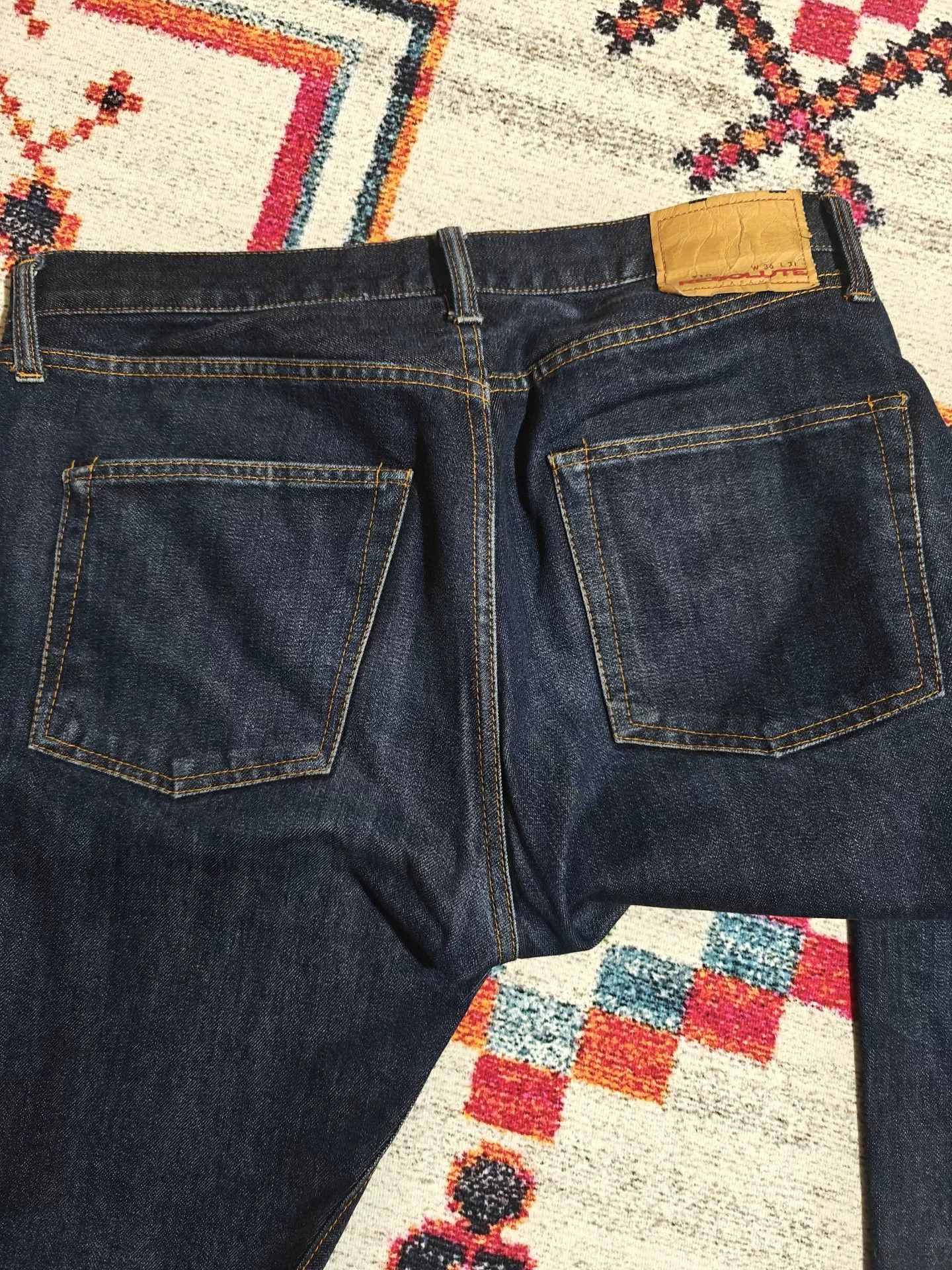 RESOLUTE RESOLUTE 710 Retro Slim Straight Raw Jeans Size US 36 / EU 52 - 6 Thumbnail