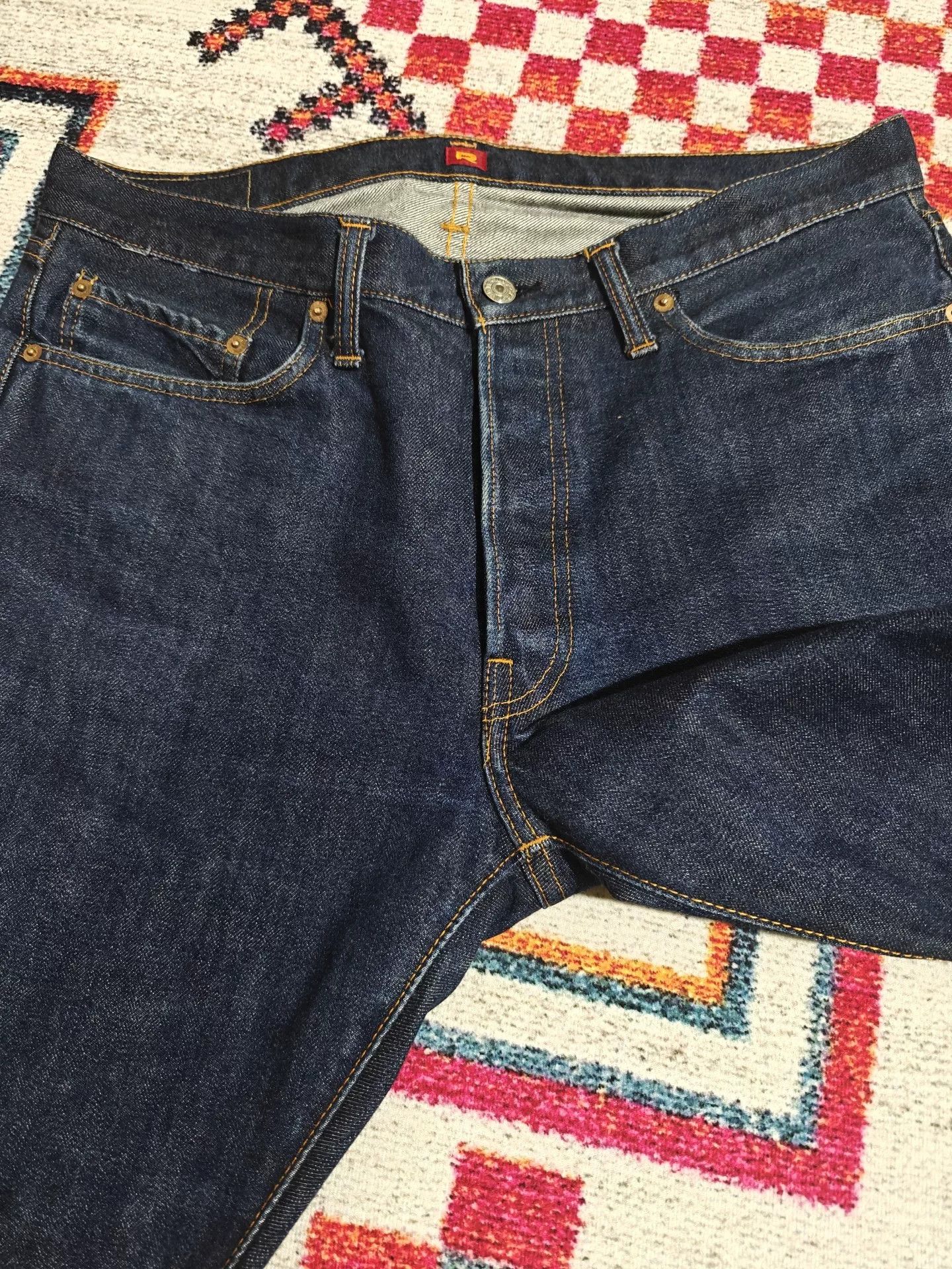 RESOLUTE RESOLUTE 710 Retro Slim Straight Raw Jeans Size US 36 / EU 52 - 3 Thumbnail