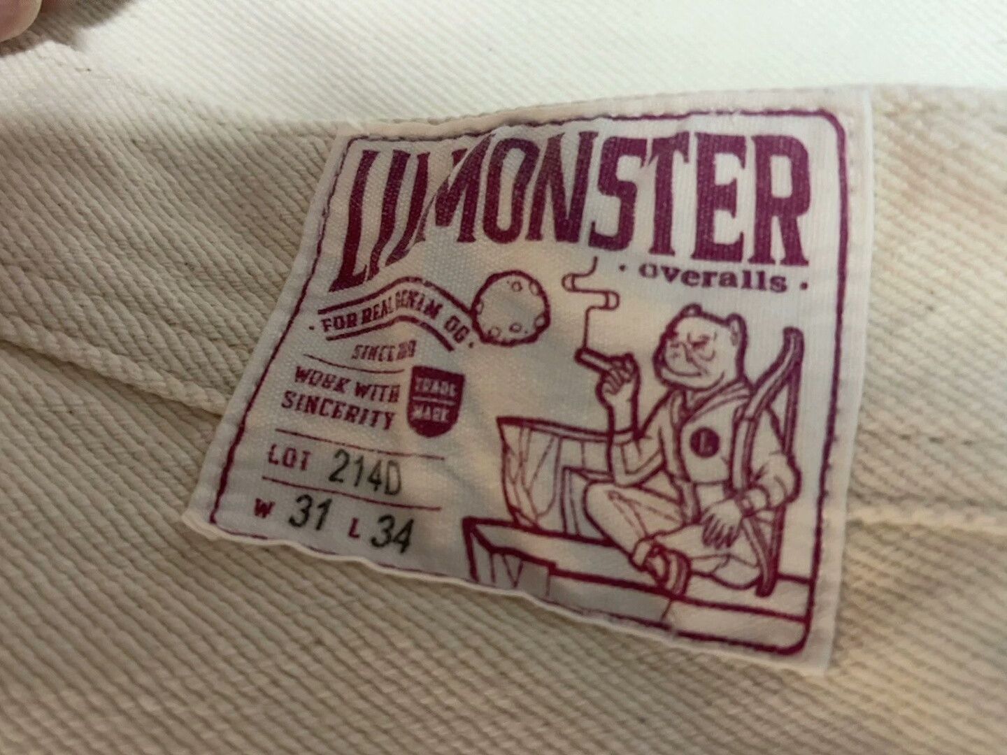 Vintage Lil Monster Vintage Denim Overalls Size US 31 - 6 Thumbnail