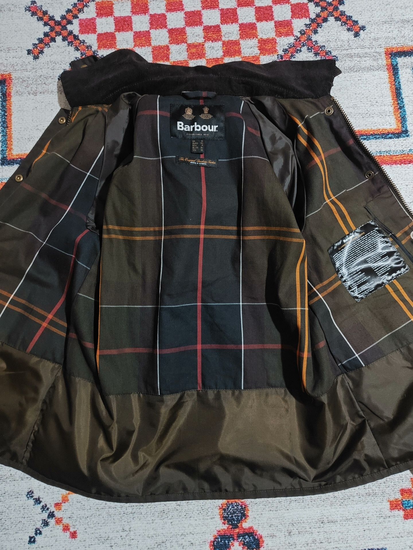 Barbour Barbour Avon Olive Waxed Fishing Jacket Size M / US 6-8 / IT 42-44 - 6 Thumbnail