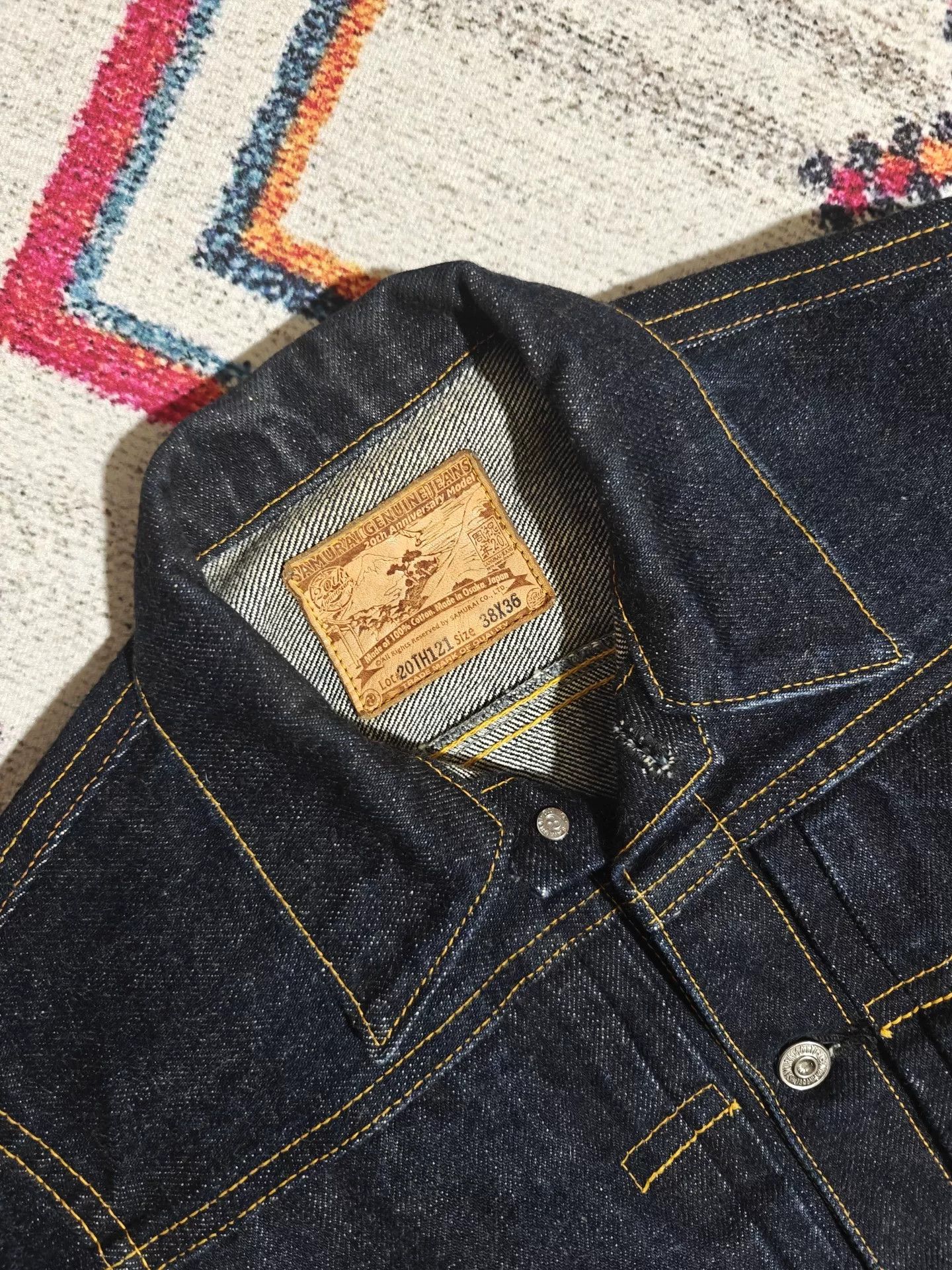 Samurai Jeans SAMURAI S551XX 25OZ 20th Anniversary Denim Jacket Size US M / EU 48-50 / 2 - 5 Thumbnail