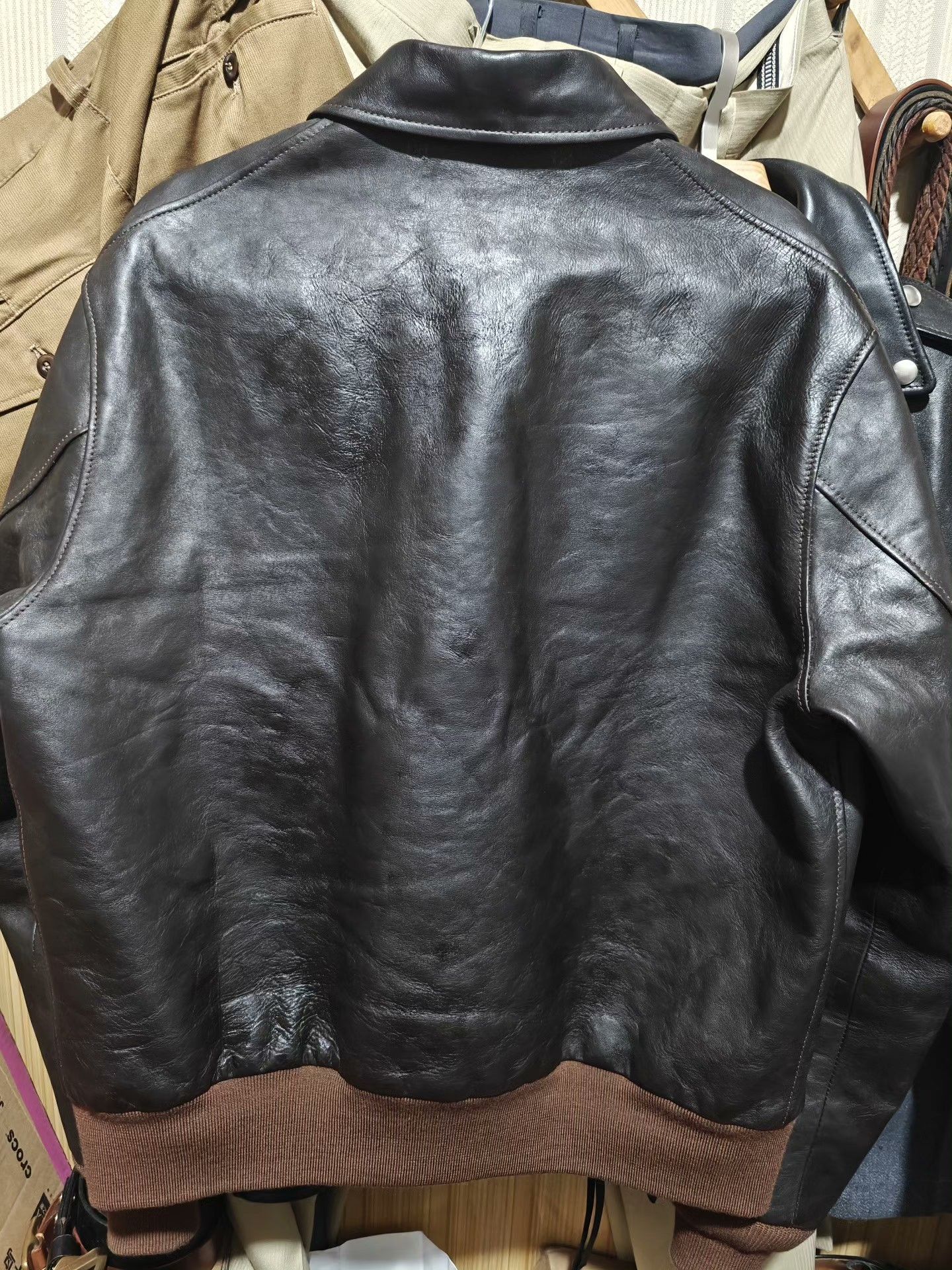 Vintage A2 Himalayan Leather Flight Jacket Size US S / EU 44-46 / 1 - 2 Thumbnail