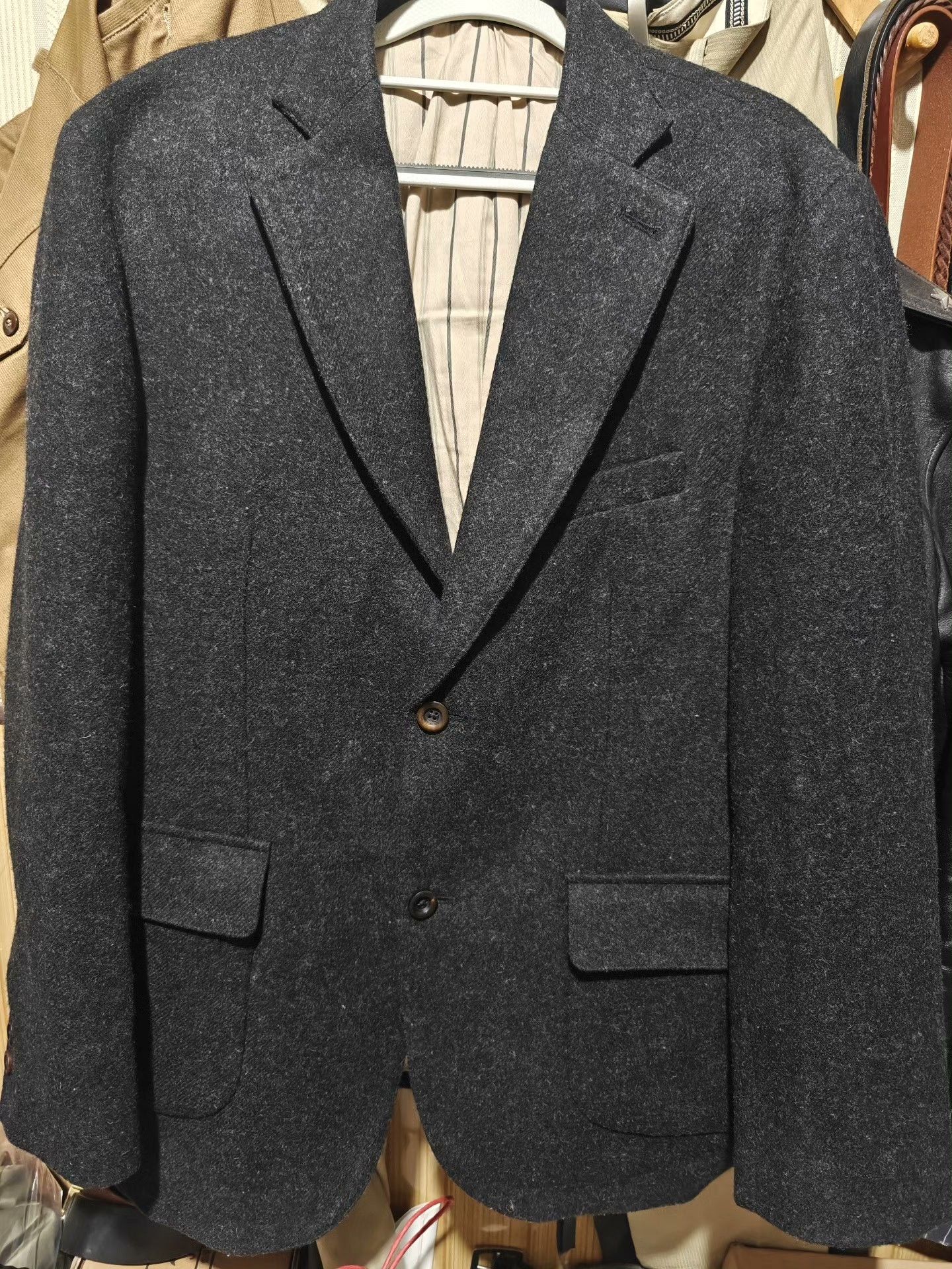 Ring Jacket AnnualRing American Retro Black Tweed Blazer Size US XL / EU 56 / 4 - 3 Thumbnail