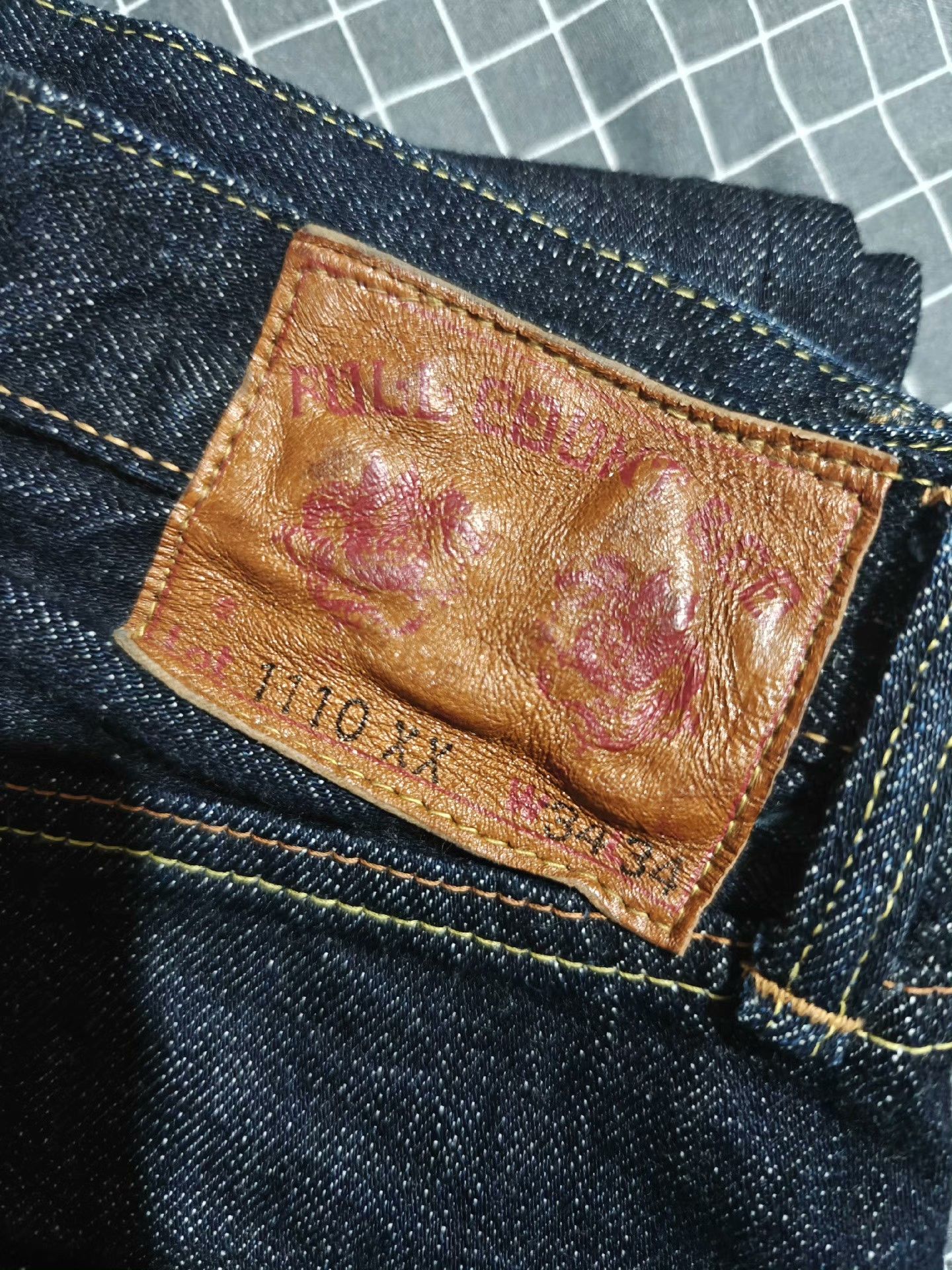 Full Count & Co. FULLCOUNT 1110XX High-Waist Tapered Raw Jeans Size US 34 / EU 50 - 7 Thumbnail