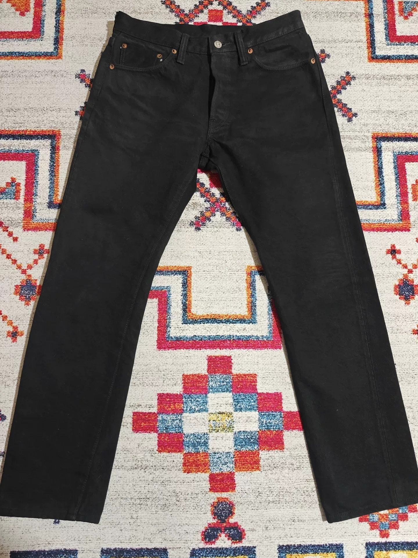 Samurai Jeans Samurai Jeans S511NBK 17oz Black Size US 33 - 3 Thumbnail