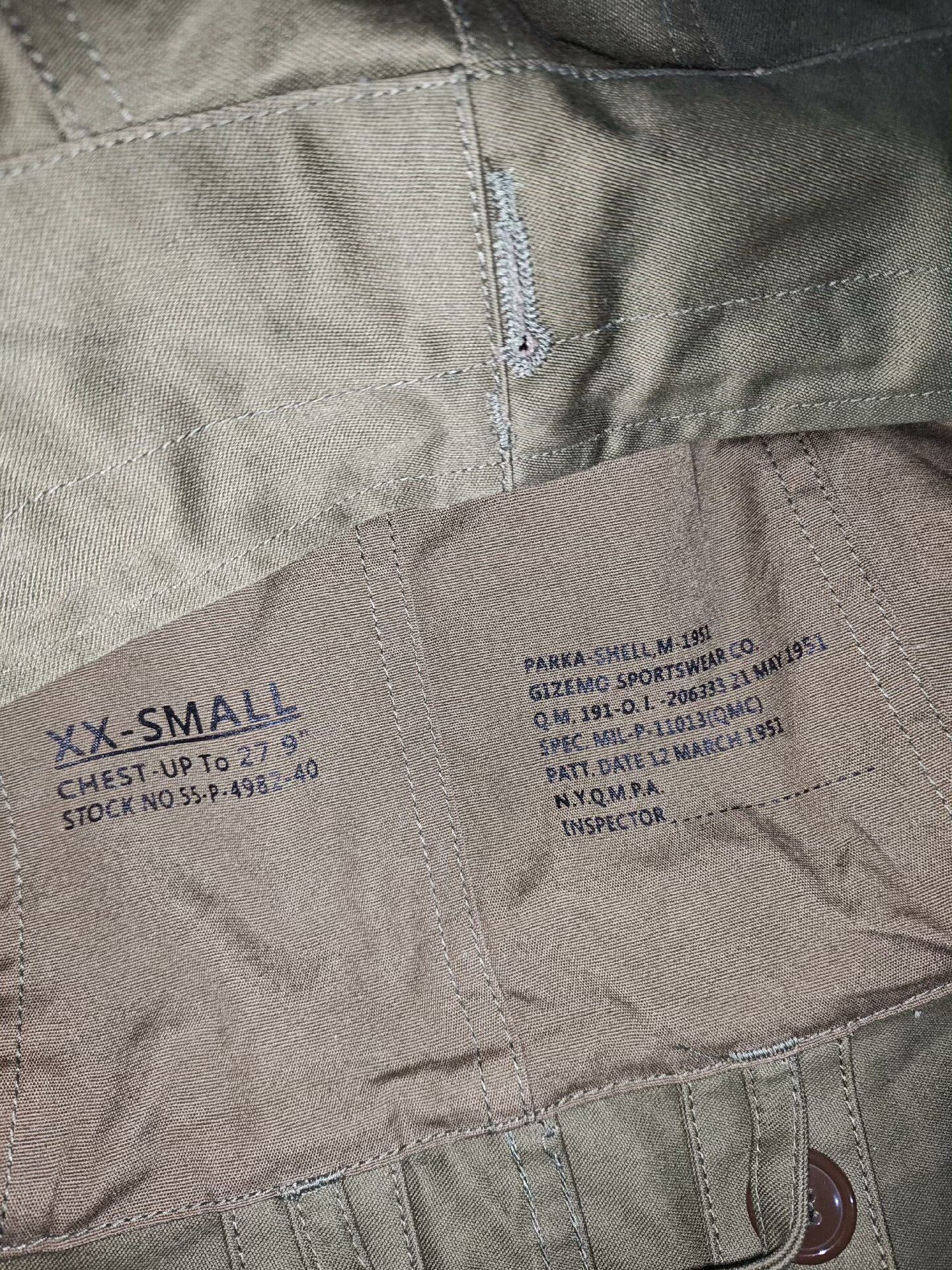 Gimo's US Army M51 Parka Size US XXS / EU 40 - 6 Thumbnail