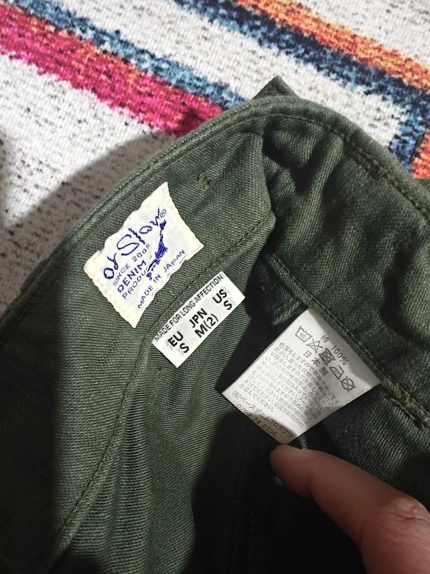 Orslow ORSLOW OG107 5032 Military Green Cargo Pants Size US 26 / EU 42 - 7 Thumbnail